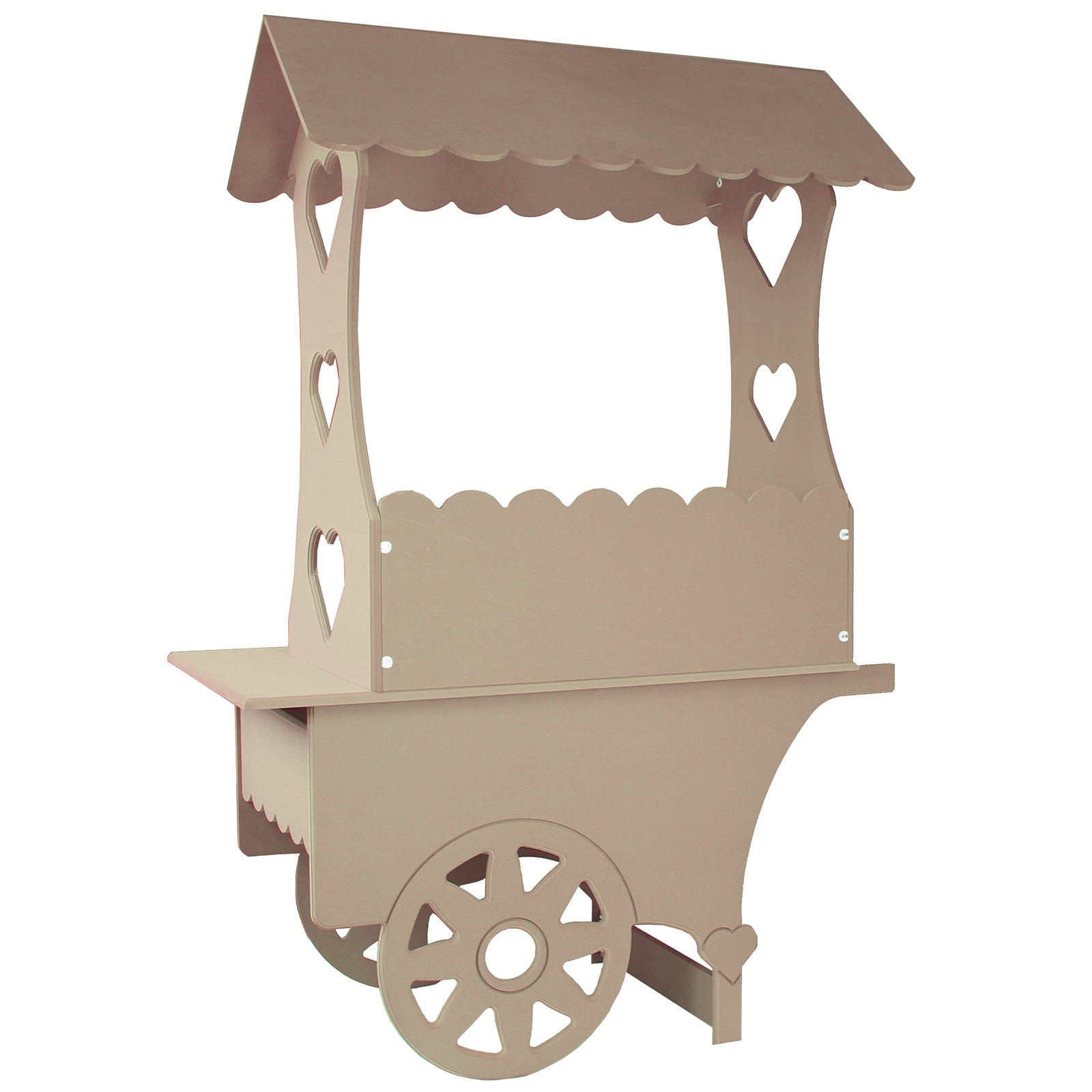 Q-Rax Set 2 Carretti Dolci MDF Legno Matrimonio Feste