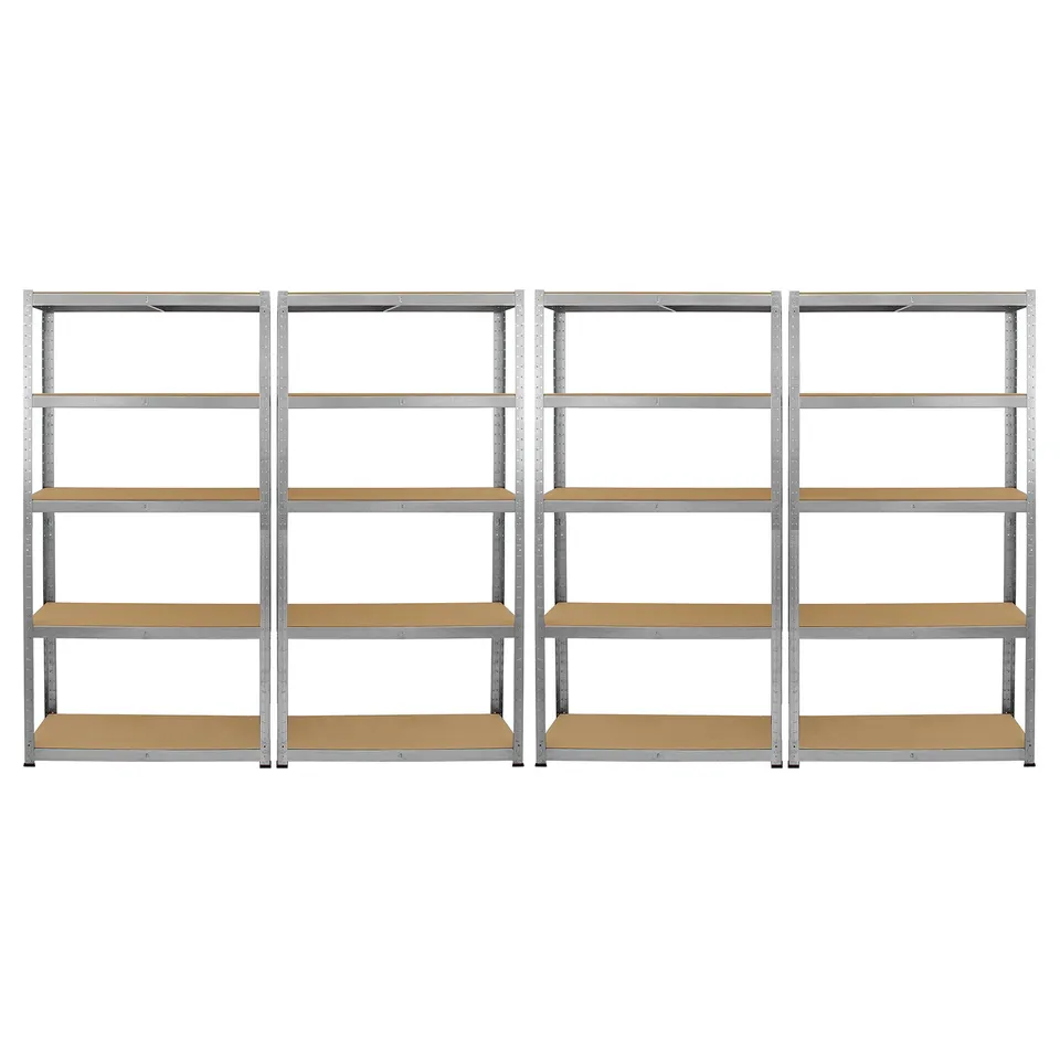 Q-Rax Galwix Scaffale Acciaio Grigio 90 cm Set 4 Pezzi