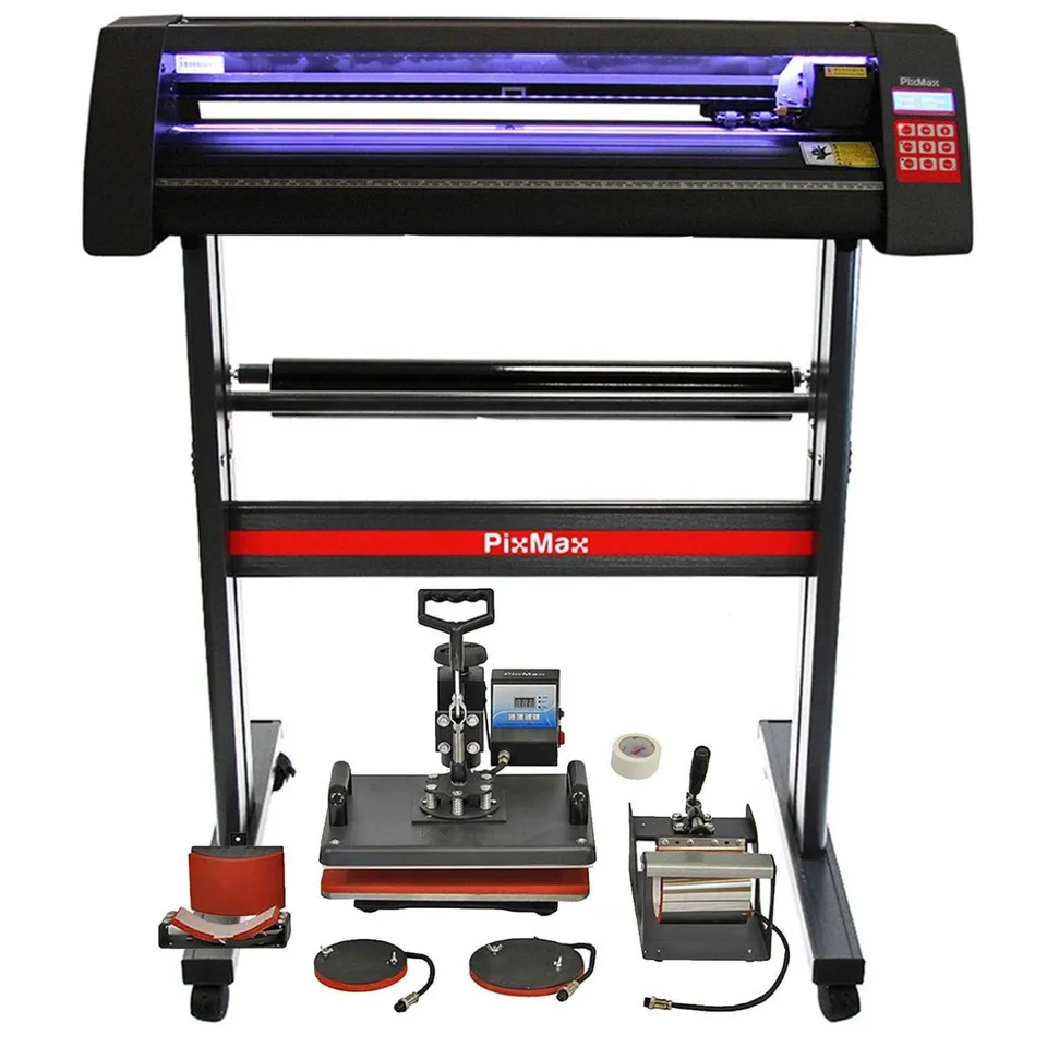 Q-Rax Plotter Taglio Vinile LED 720 + Pressa 5 in 1