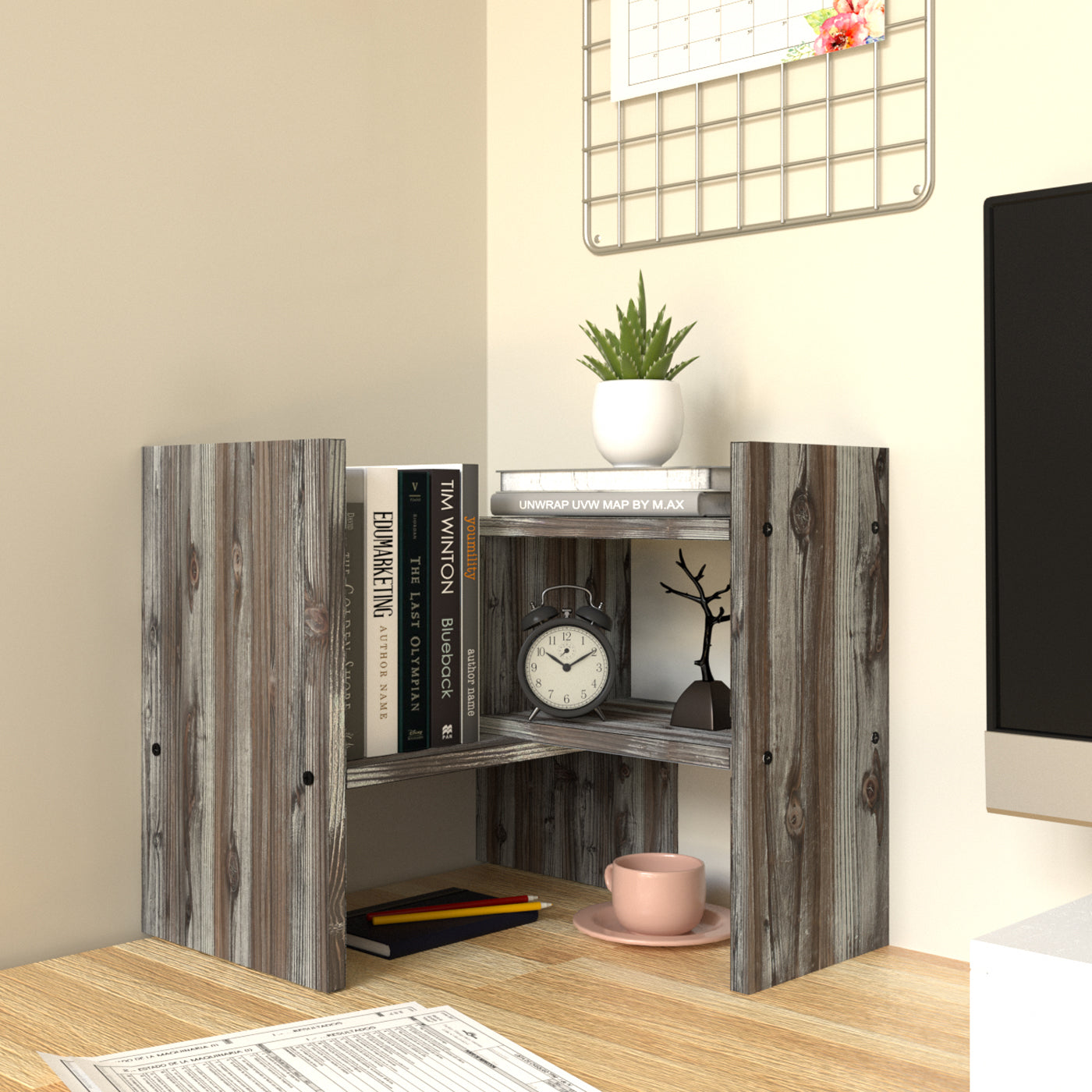 Jackcube Design Home Office Scaffale Scrivania Rustico Regolabile
