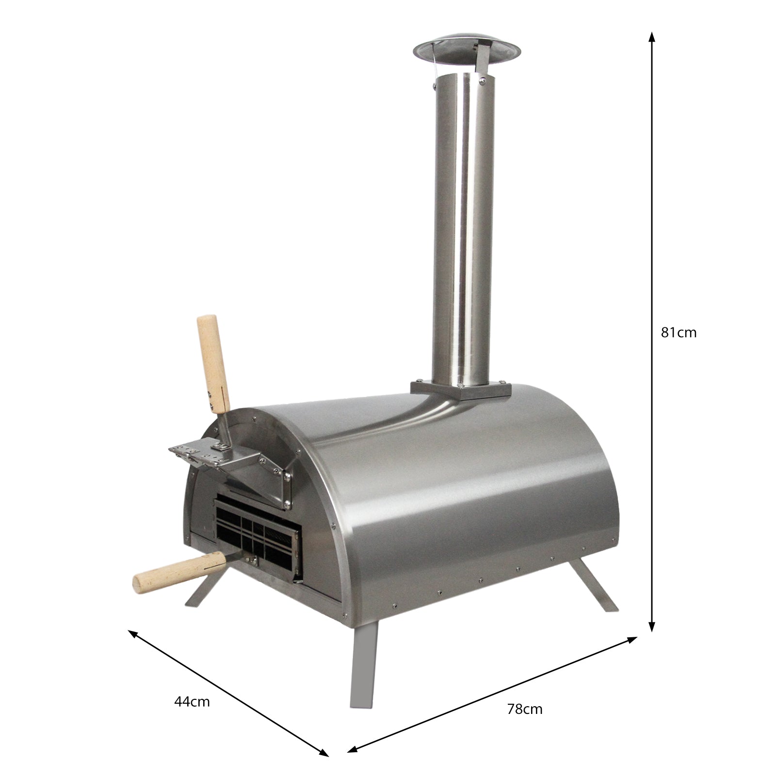 Q-Rax Set Divano Angolare Alluminio Forno Pizza Grigio
