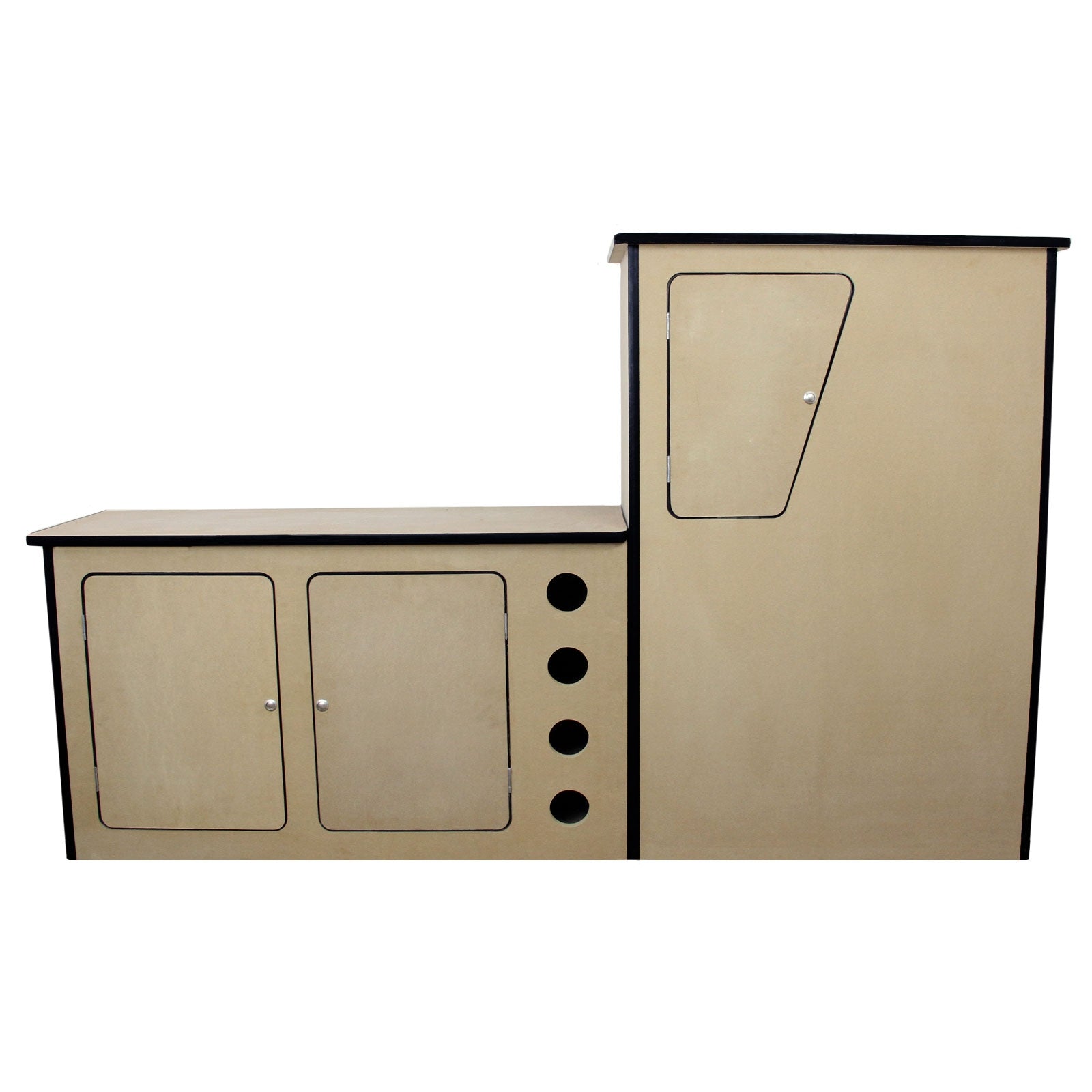 Q-Rax Accessori Casa Cucina Camper MDF Antracite 1980 mm