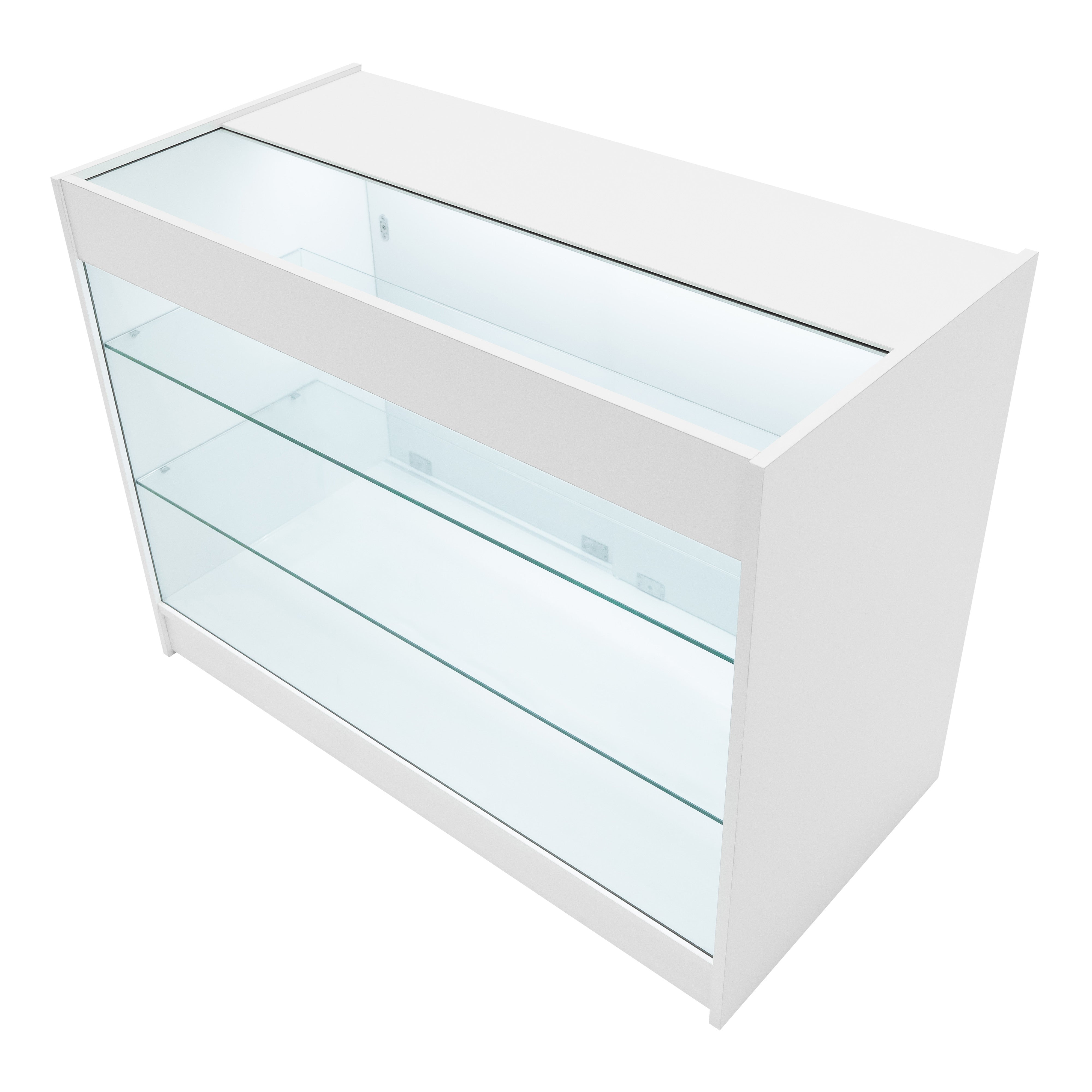 Q-Rax Hera LED K1200+C1200+CM60 Bancone Bianco con Vetro