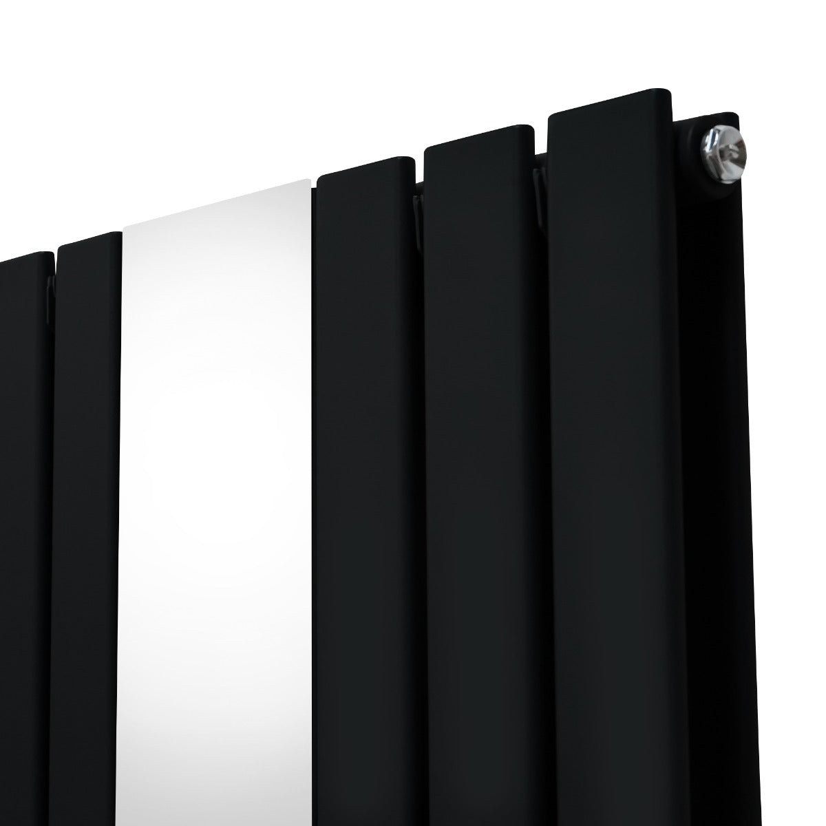 Q-Rax Radiatore Specchio 1800x565 Nero Valvole