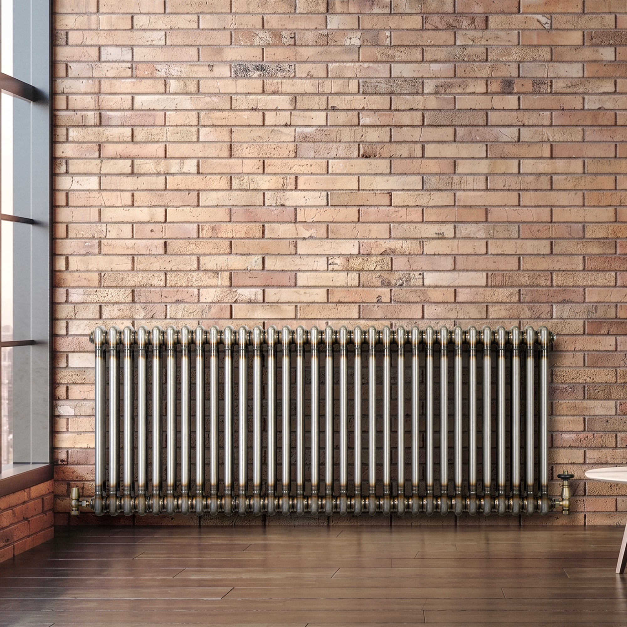 Q-Rax Radiatore Tradizionale 2 Colonne 600x1460 mm Metallo Grezzo