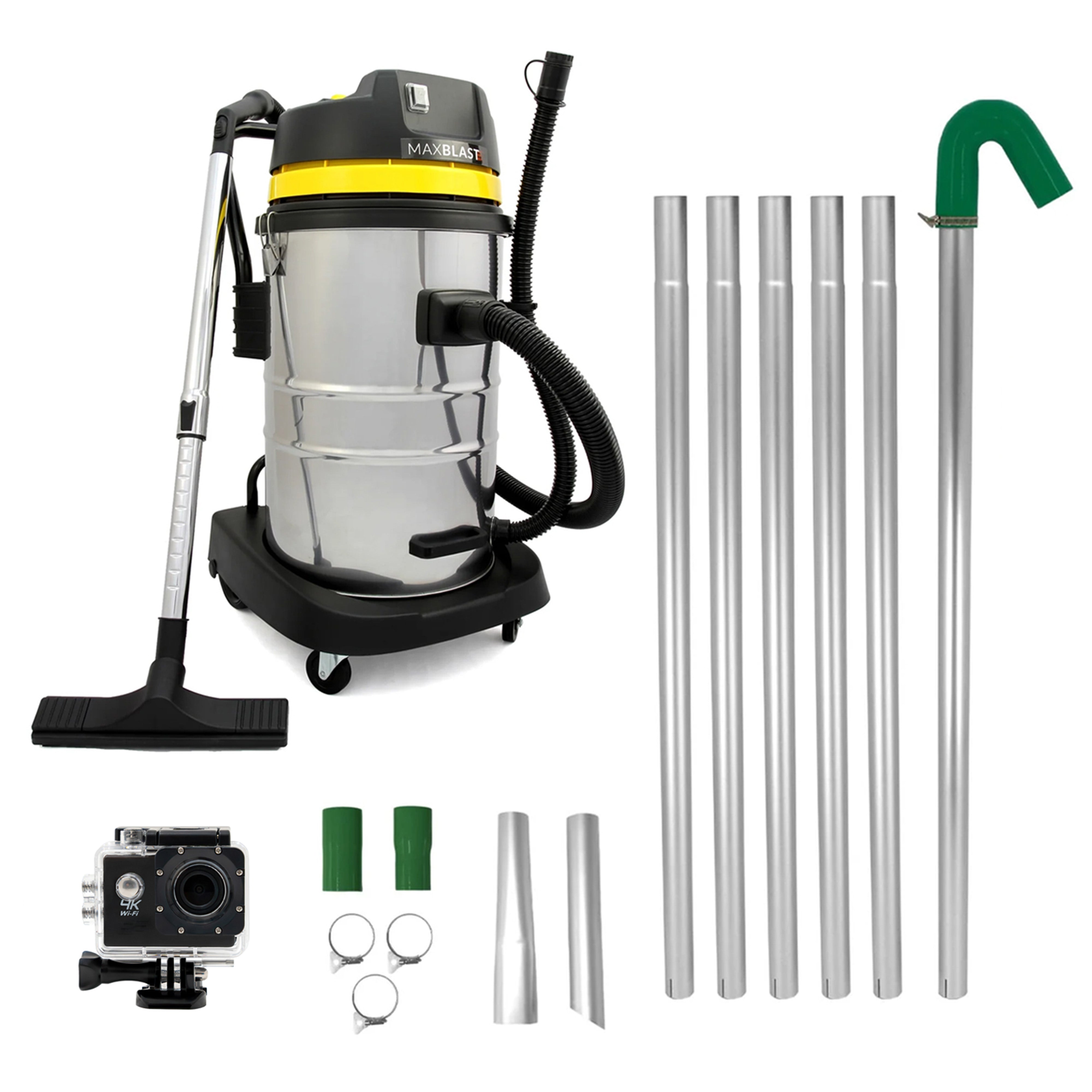 Q-Rax Commercio Artigianato Aspiratore 60L 7,2m 4K