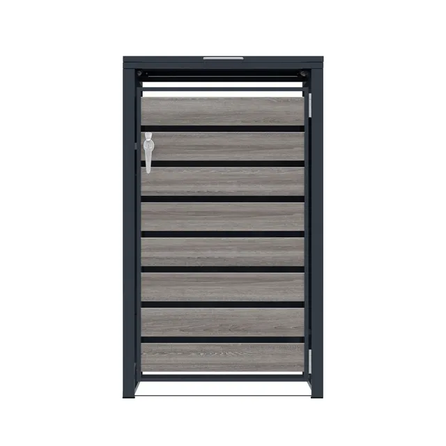 Q-Rax Deposito Copertura Bidone Singola 240L Antracite