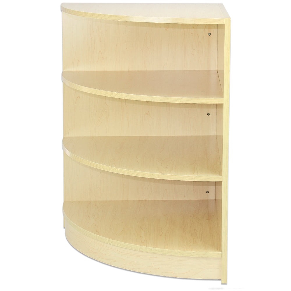 Q-Rax LM60 Bancone Angolare Negozio Acero 60x60 cm Mensole