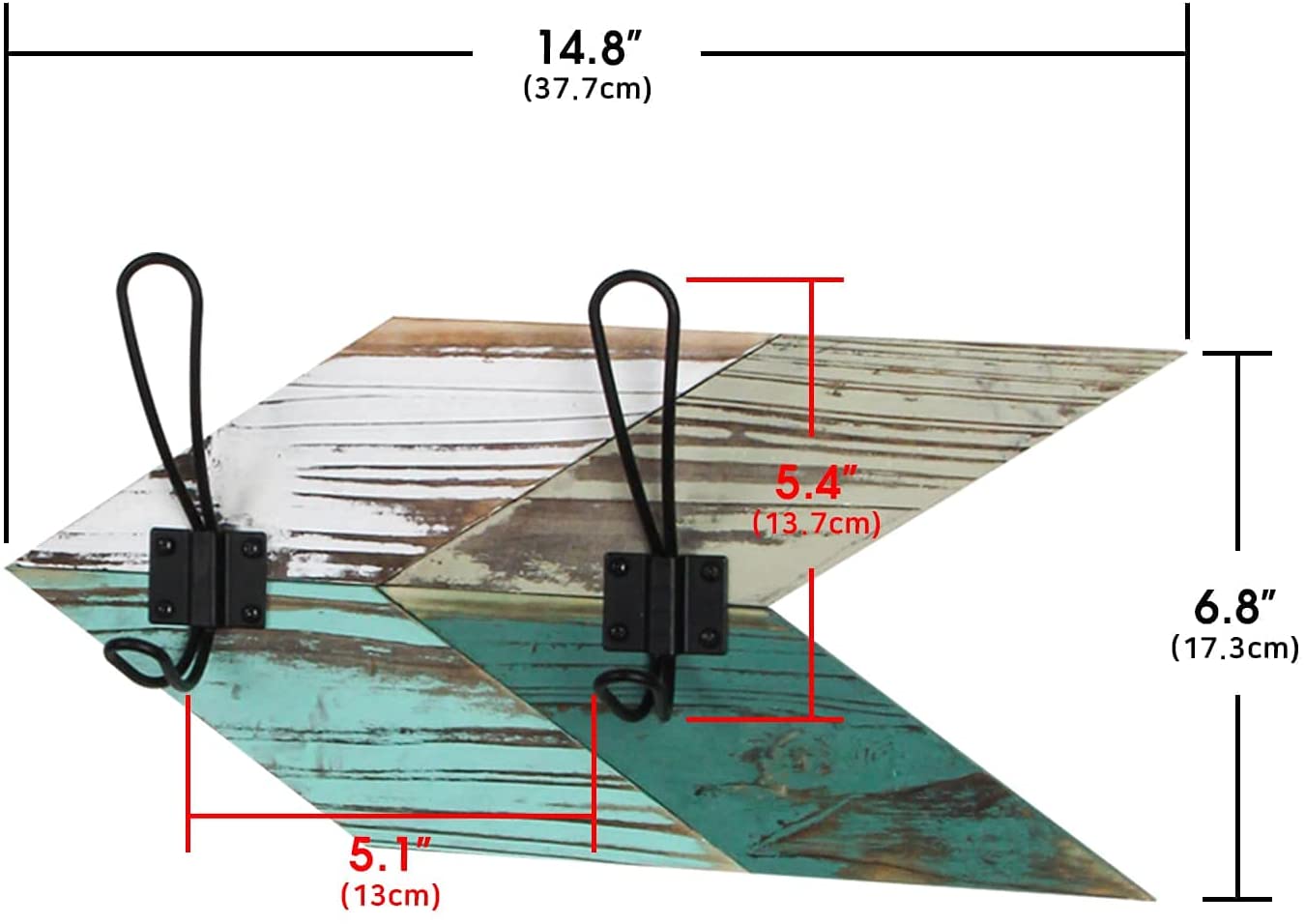 Jackcube Design Entryway Appendiabiti Parete Freccia Set 3 Pezzi