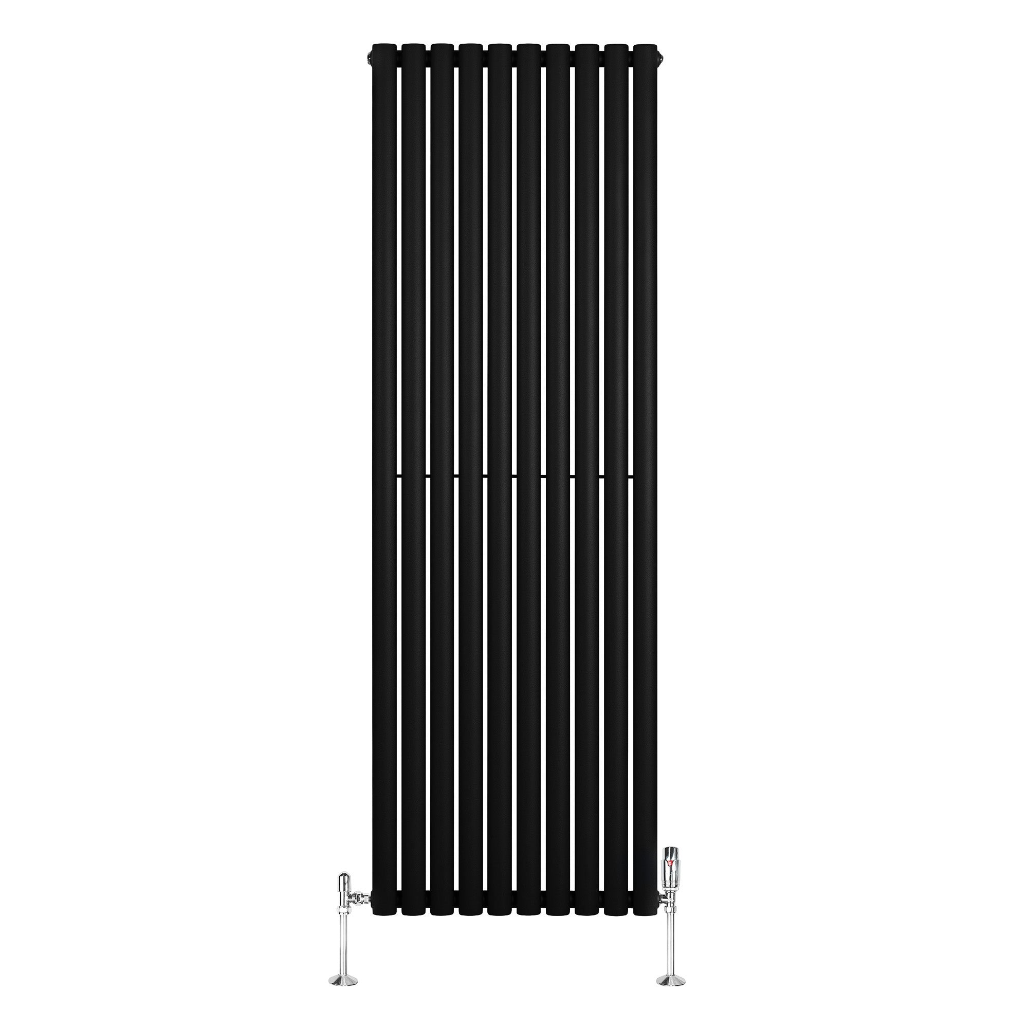 Q-Rax Radiatori Tradizionali Ovale Verticale 1800x600 radiatore nero