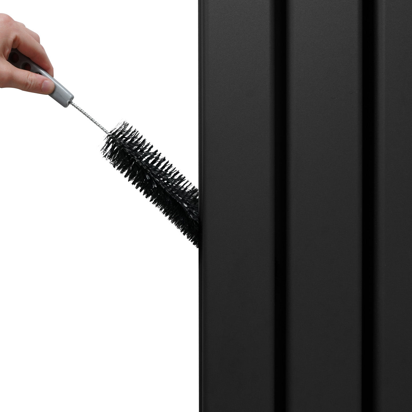 Q-Rax Radiatore a Specchio Piatto 1800x565 Nero con Specchio