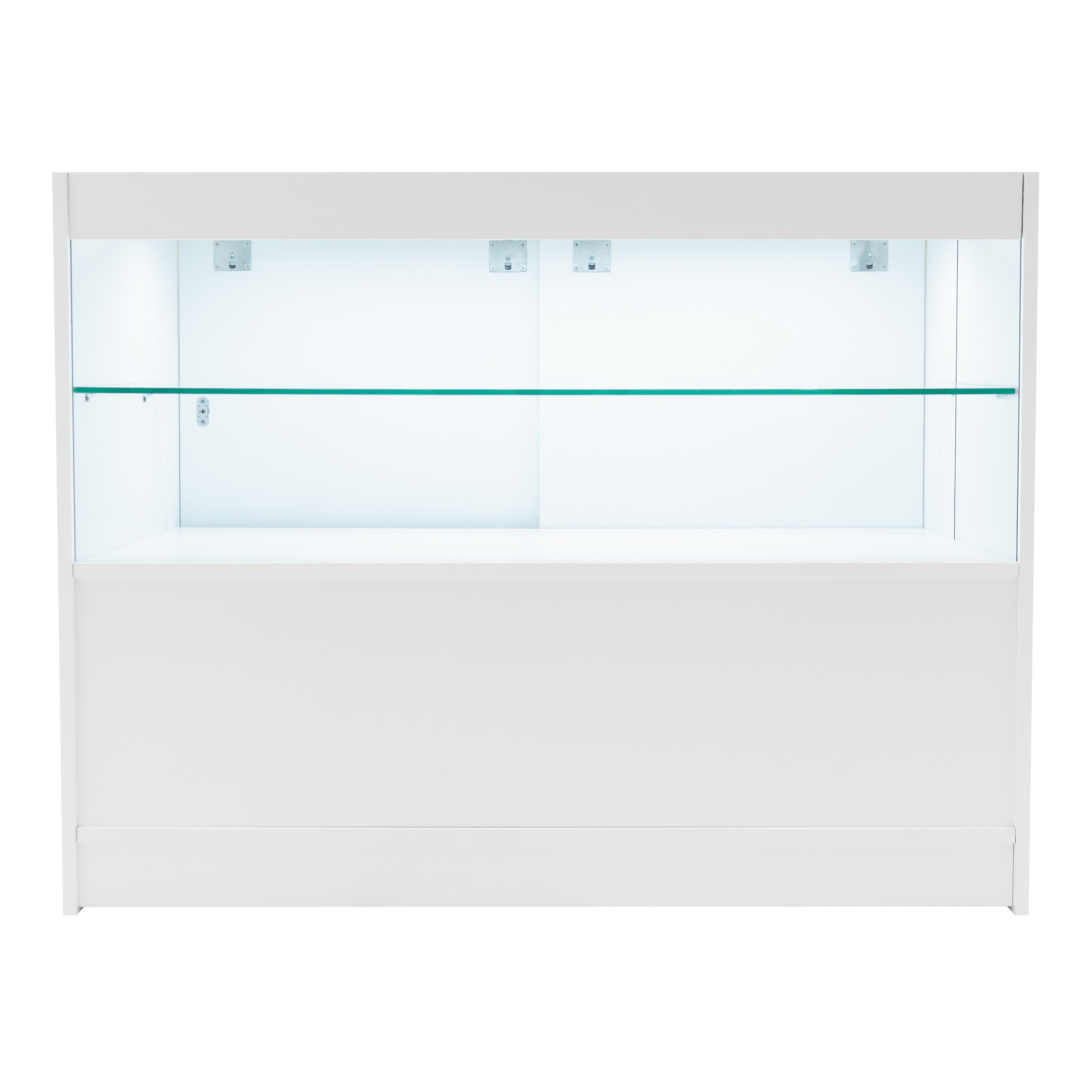 Q-Rax Selene C1200x2 CM60 Bancone Negozio Bianco LED