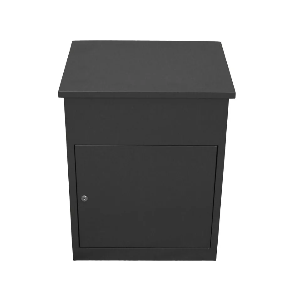 Q-Rax Cassetta Postale per Pacchi Grigio Acciaio 58 cm