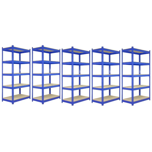 Q-Rax Scaffali Q-Rax set 5 scaffali metallici 5 ripiani MDF
