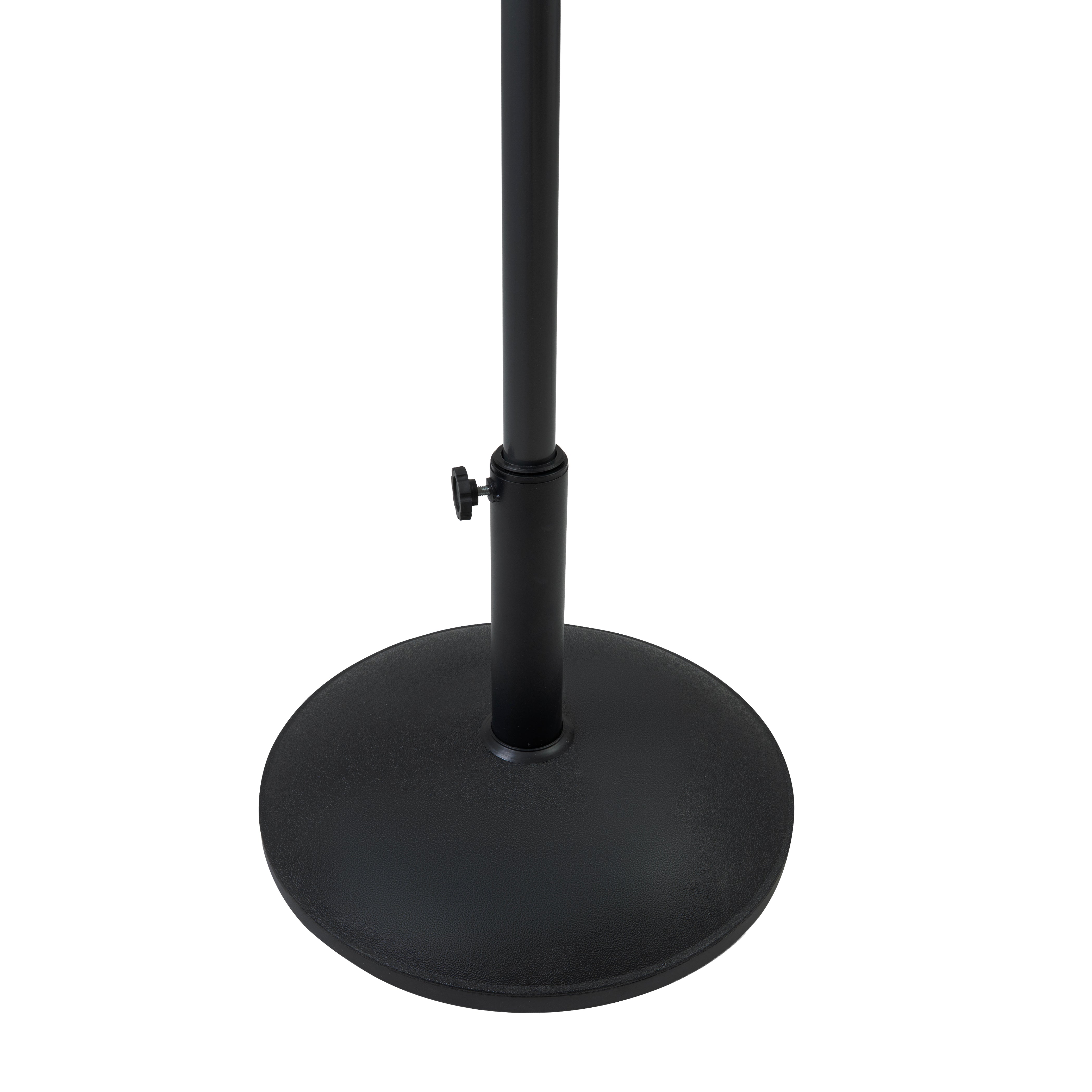 Q-Rax Base Ombrellone Cemento Nero 16 kg supporto palo regolabile