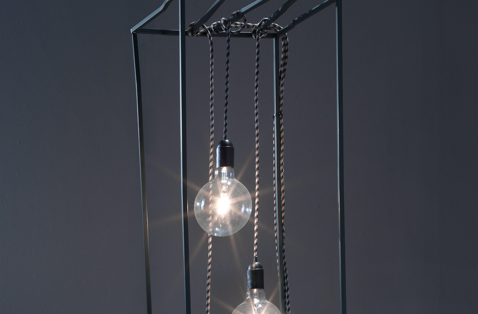 Siderio Lucille lampada da terra metallo luce calda