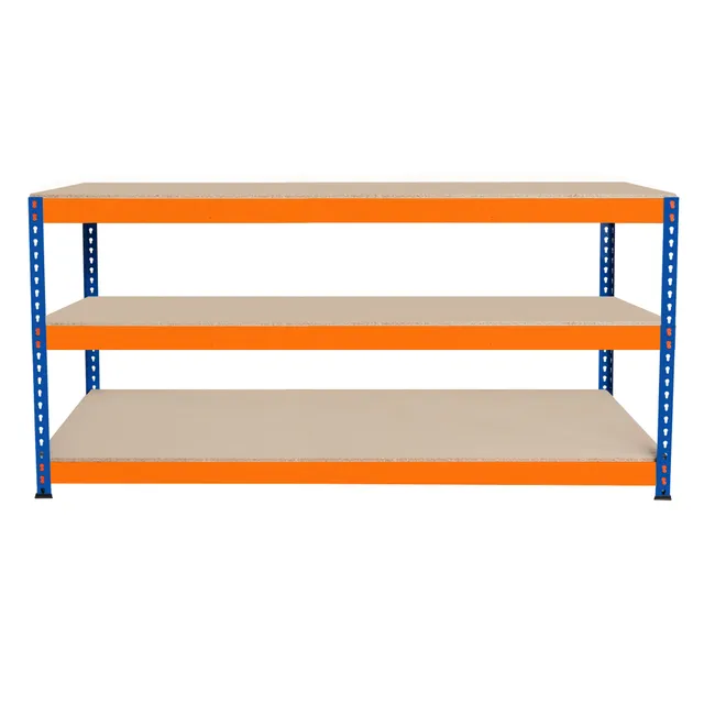 S-Rax Banco Lavoro 3 Ripiani 180x60x90 cm 300 kg