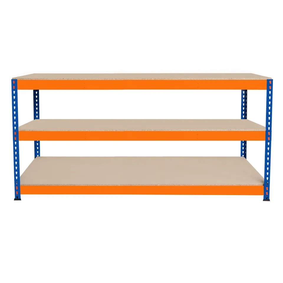 S-Rax Banco Lavoro 3 Ripiani 180x60x90 cm 300 kg