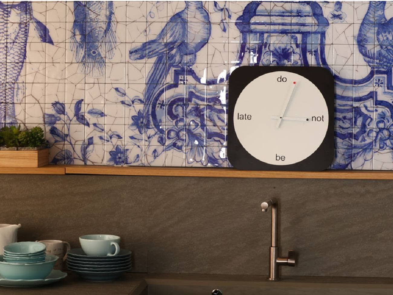 Officinanove Do Not Be Late orologio da parete design