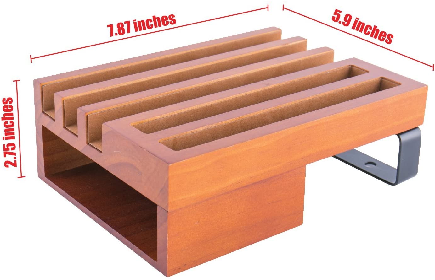 Jackcube Design Home Office Stazione Ricarica Legno 5 Scomparti Telefono