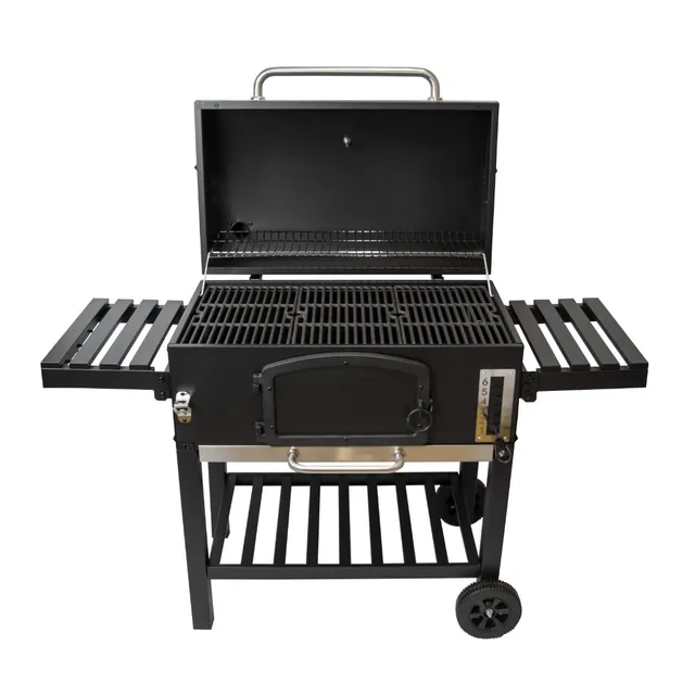 Q-Rax Affumicatore XXL barbecue carbone con coperchio