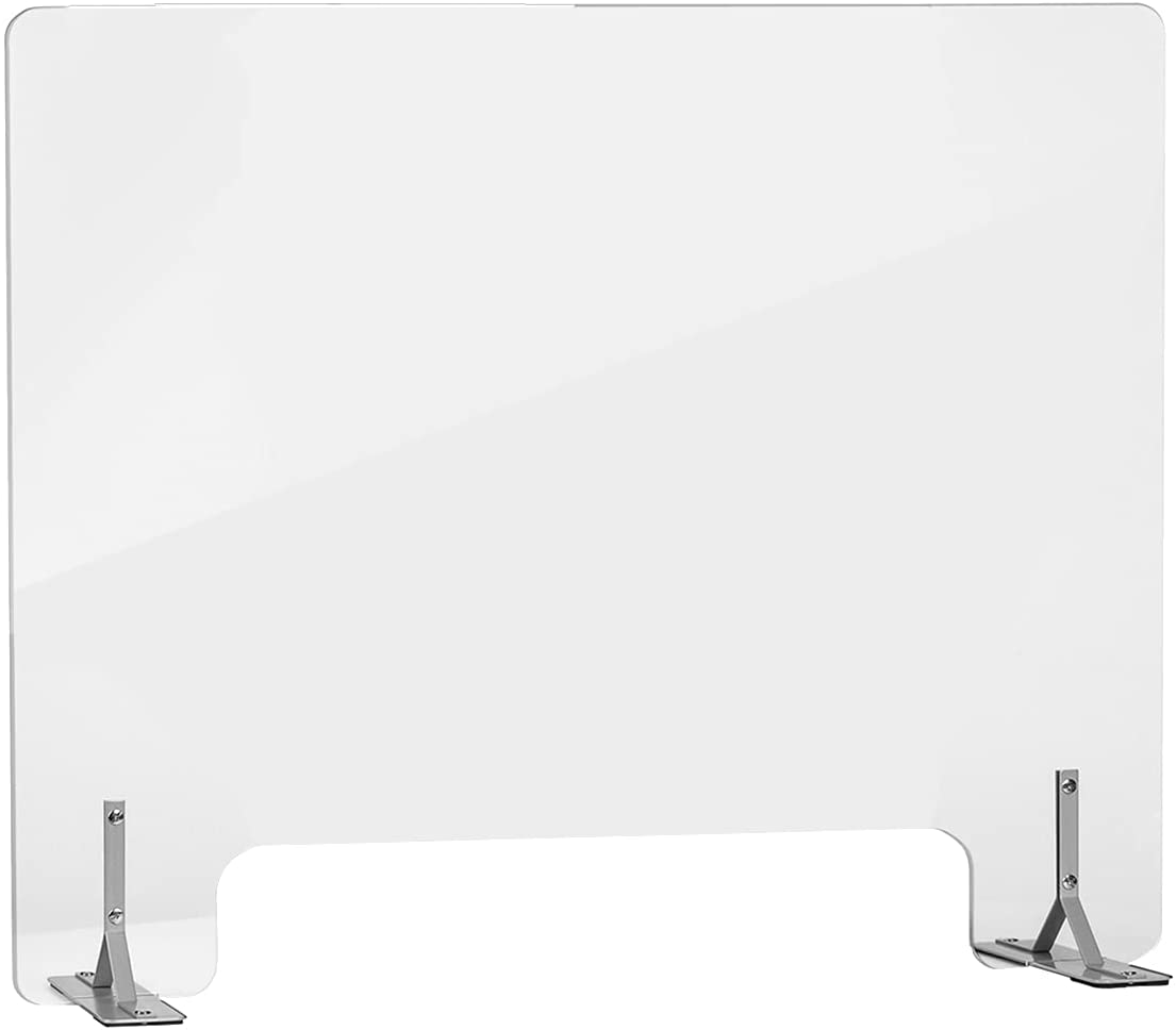 Jackcube Design Bathroom Barriera Plexiglass Banco 32x24 Trasparente