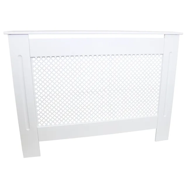 Q-Rax Copritermosifone MDF Bianco 1115 mm griglia mensola 10 kg