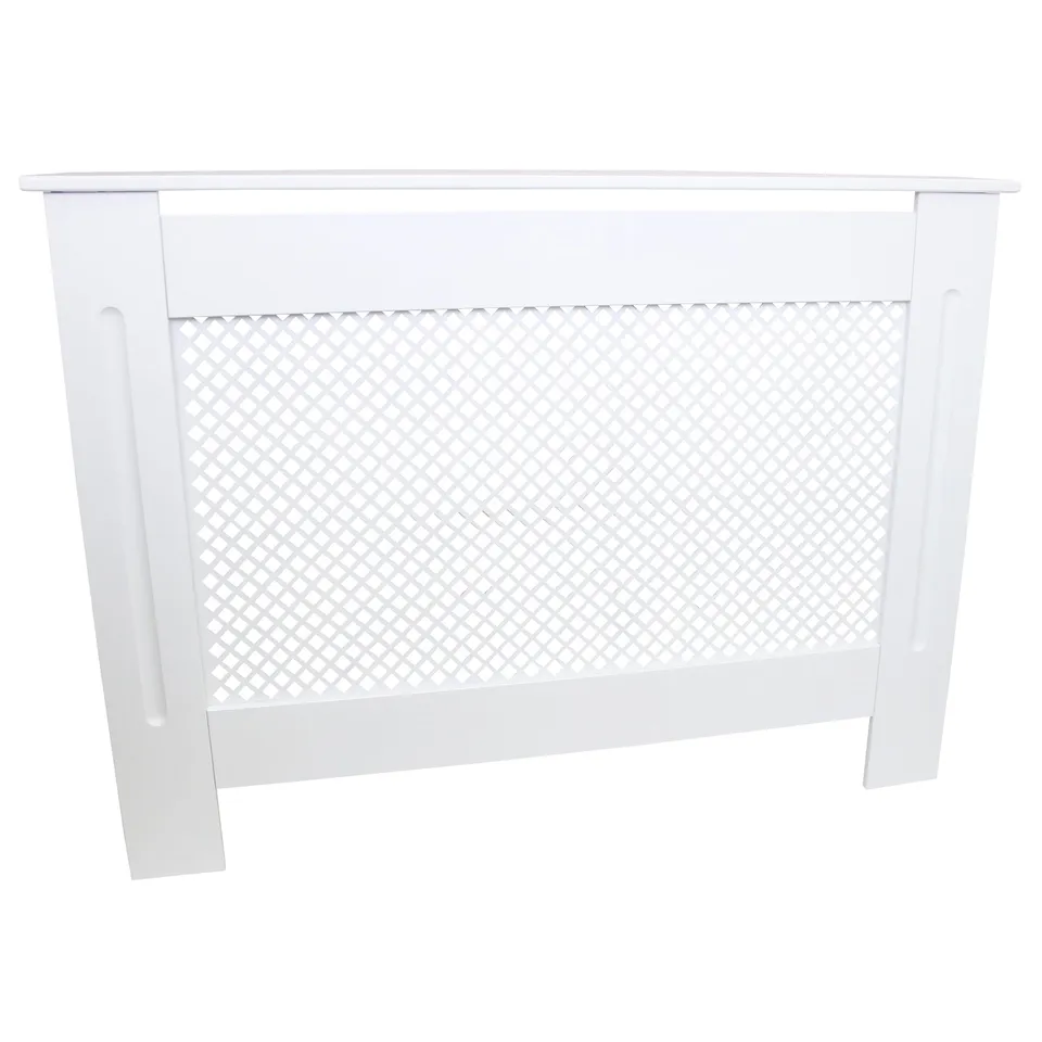 Q-Rax Copritermosifone MDF Bianco 1115 mm griglia mensola 10 kg