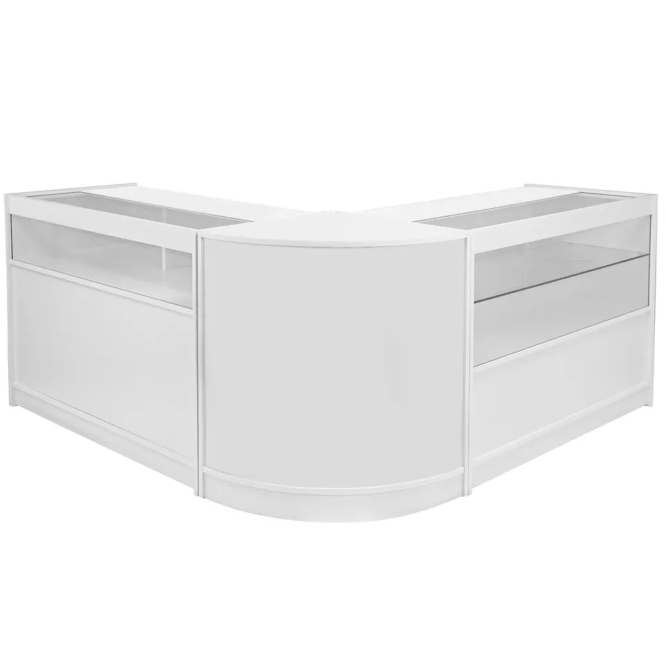 Q-Rax Leo Set Banconi Negozio Bianco a L
