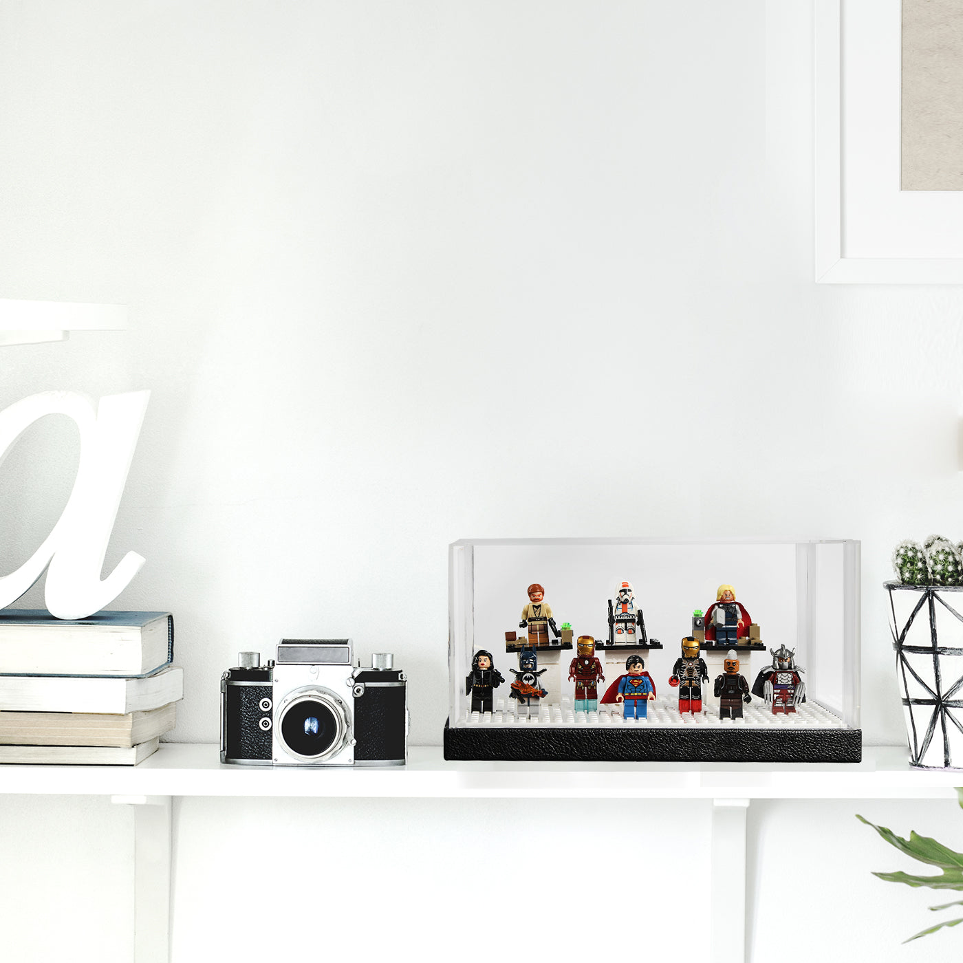 Jackcube Design Display Teca Acrilica Minifigure Base Mattoncini
