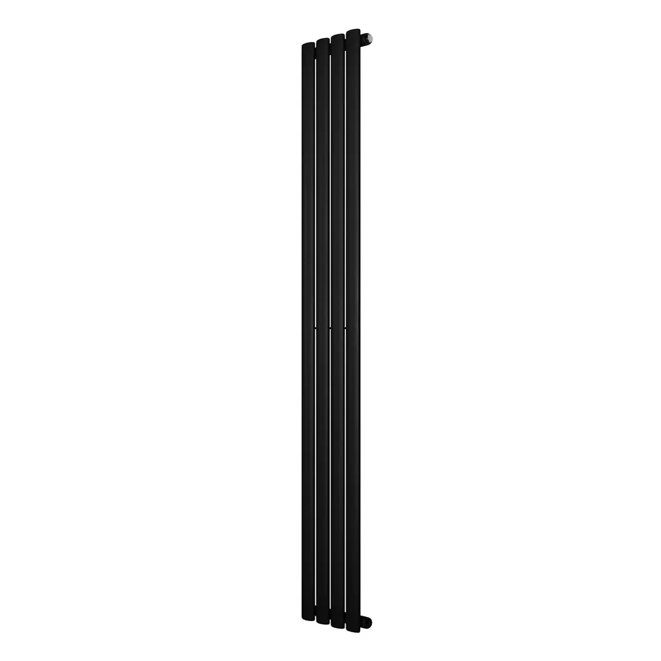 Q-Rax Radiatore Verticale Nero 1800x240 mm Colonna Ovale