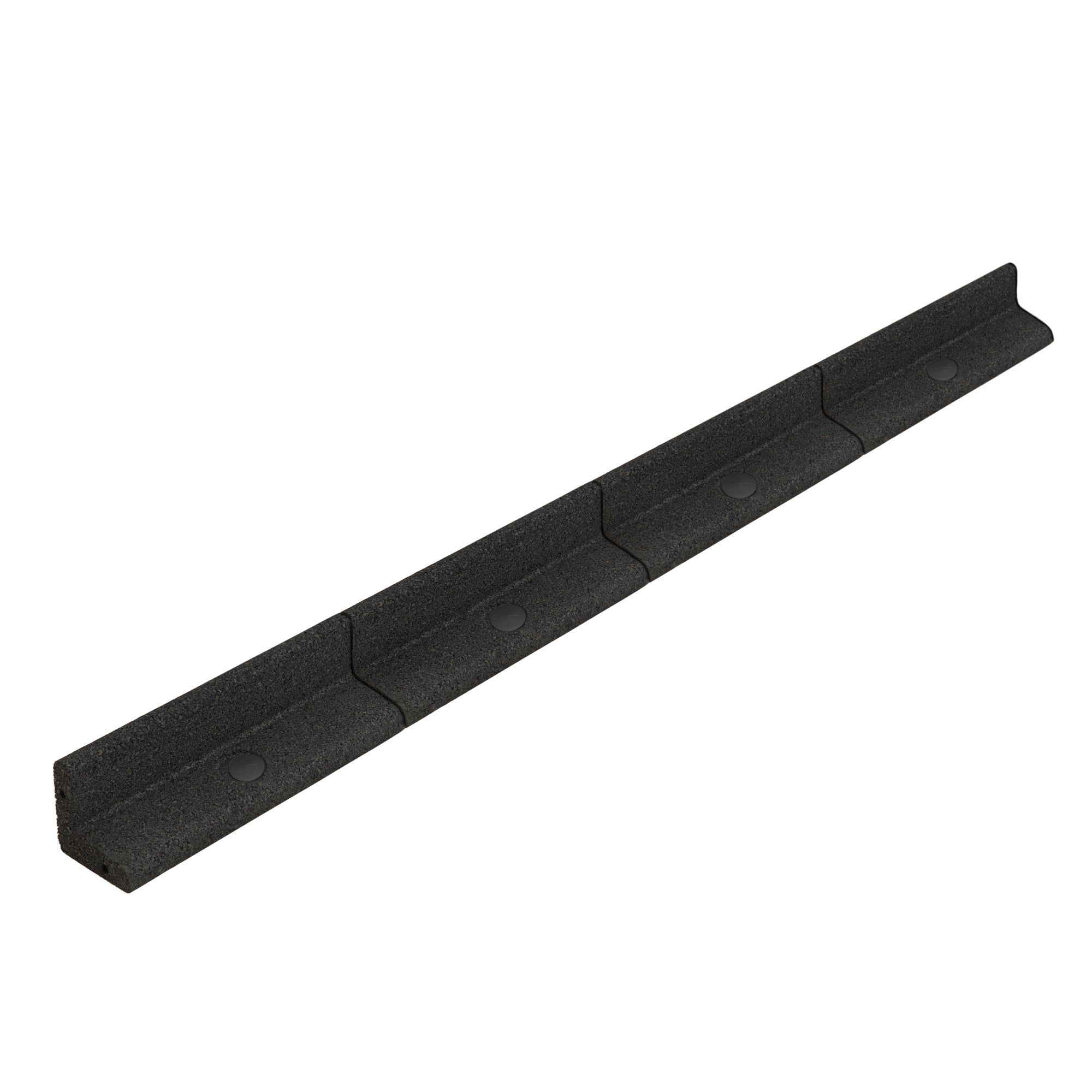 Q-Rax Deposito all'Aperto Bordura Giardino Flessibile 14x1,2 m Nero