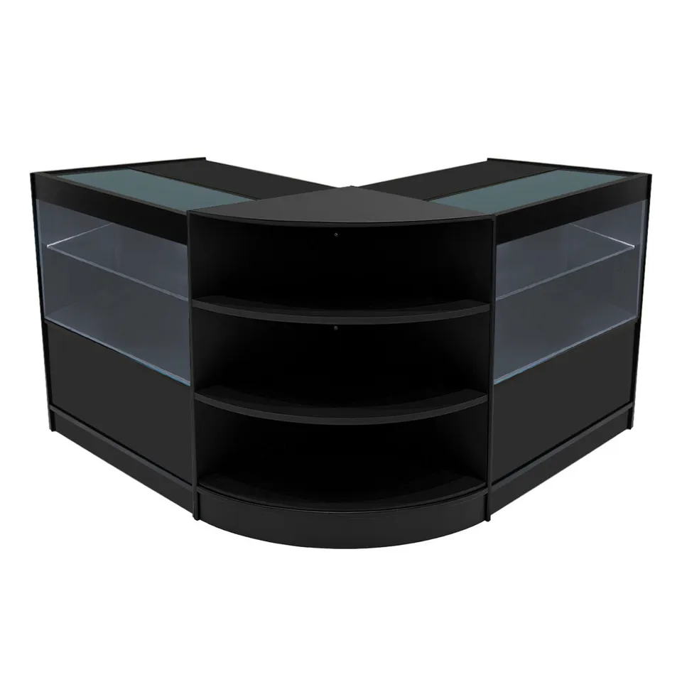 Q-Rax Banconi da Negozio Set Andromeda LED C900x2+LM60 Nero