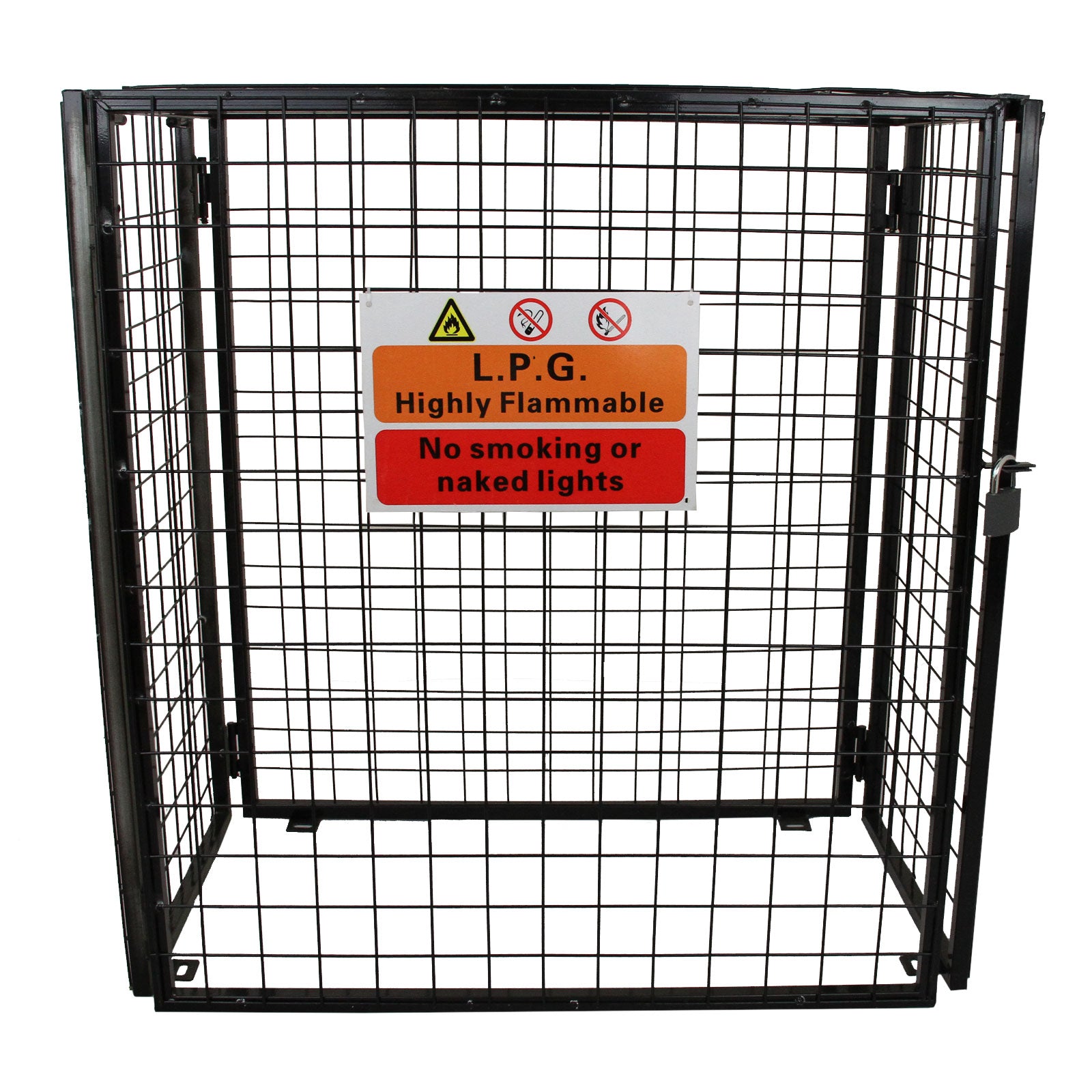 Q-Rax Gabbia Bombole Gas Acciaio 1180x920x600 3x19 kg
