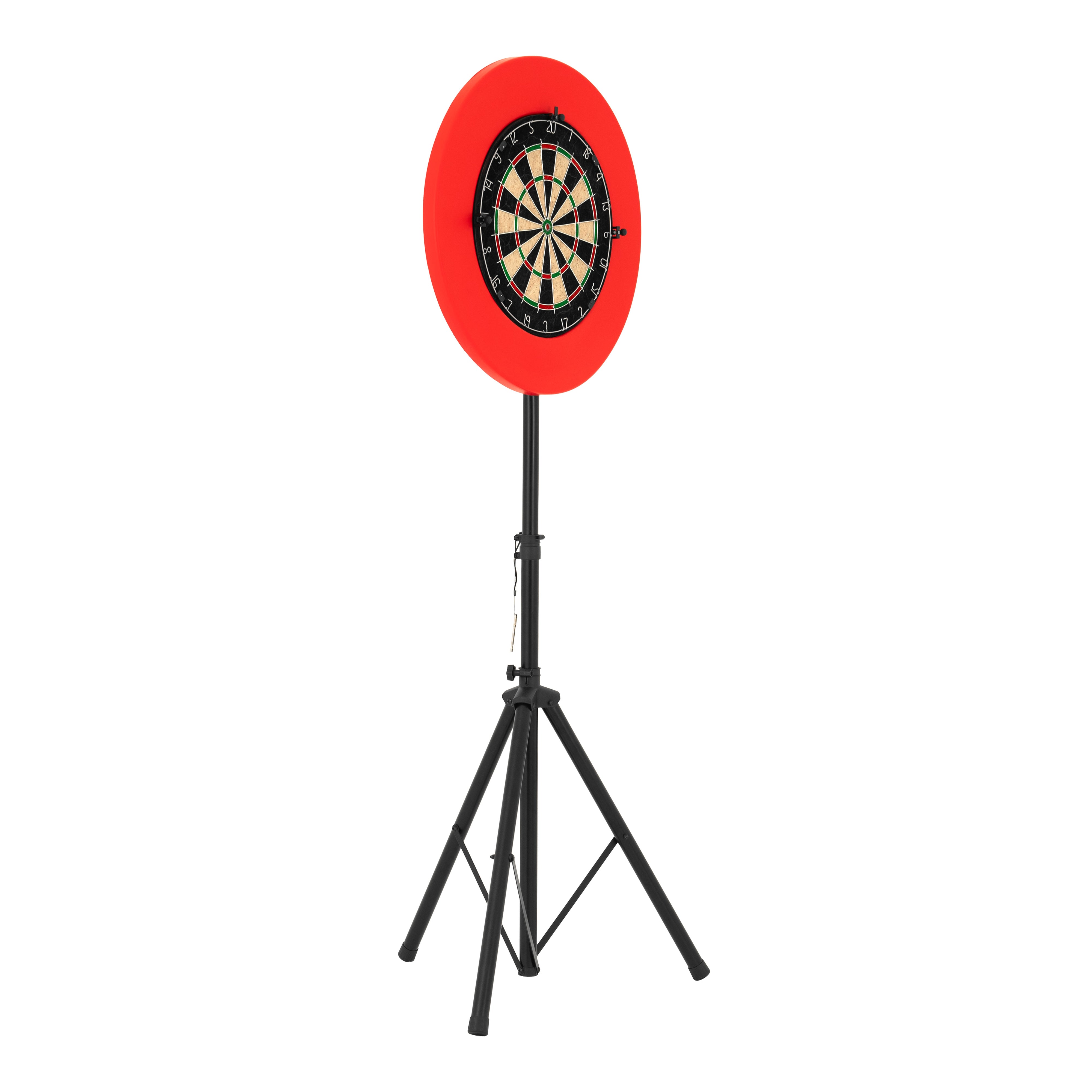 Q-Rax Set bersaglio freccette treppiede tappetino 6 frecce
