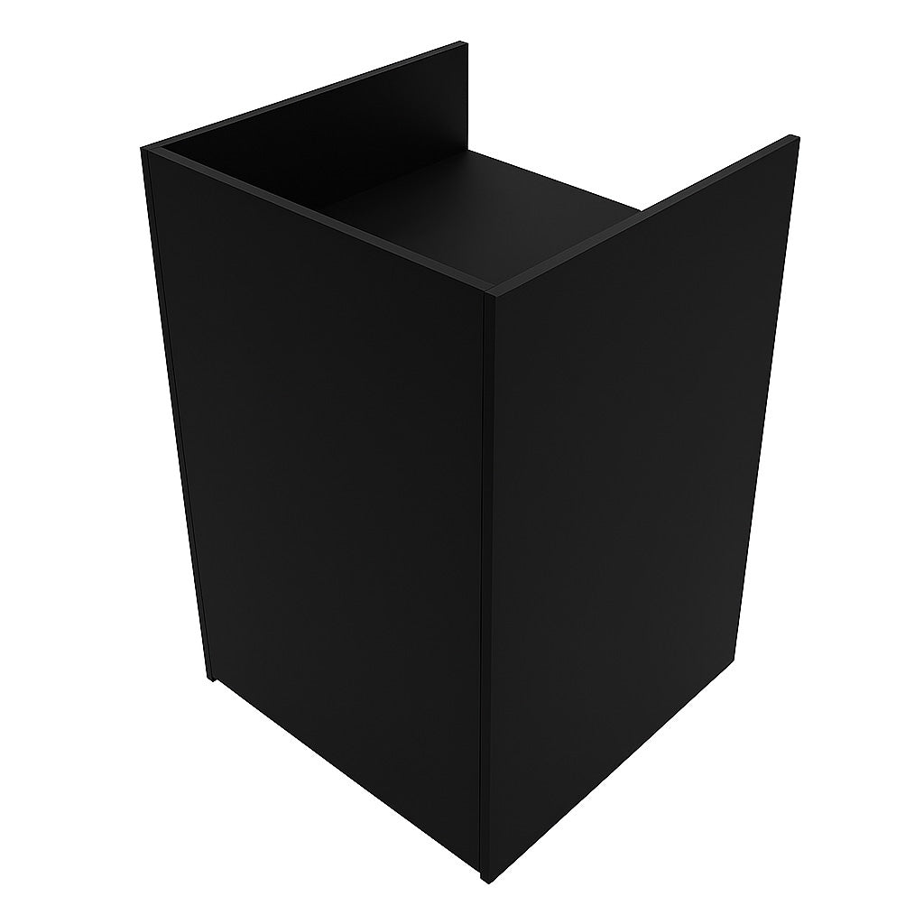 Q-Rax TB60 Bancone Cassa Negozio Nero 60x60x90 cm