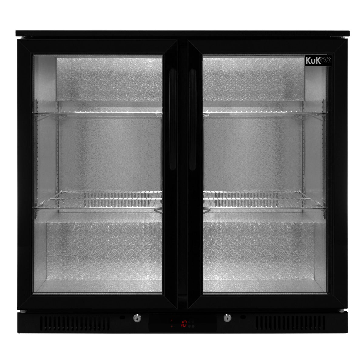 Q-Rax Back Bar Doppia Porta Frigo Bar 208L Vetrina LED