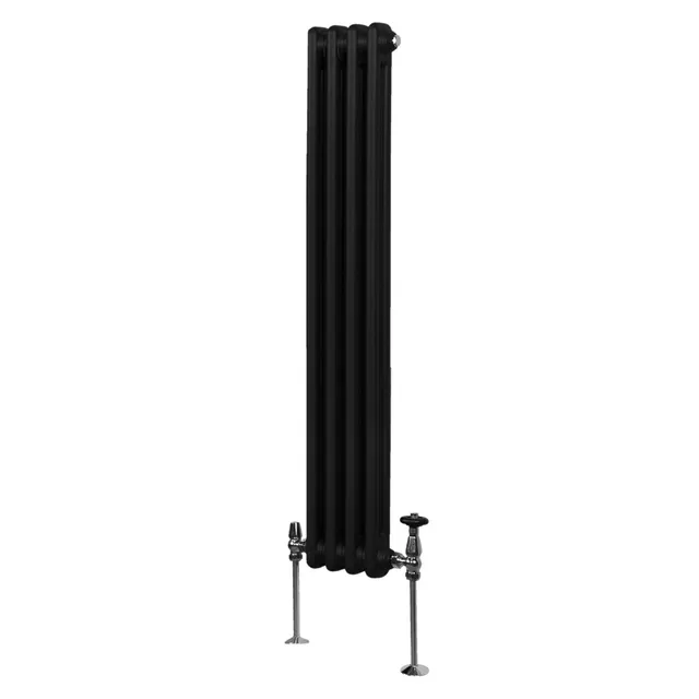 Q-Rax Radiatore Tradizionale 2 Colonne 1500x202 mm Nero