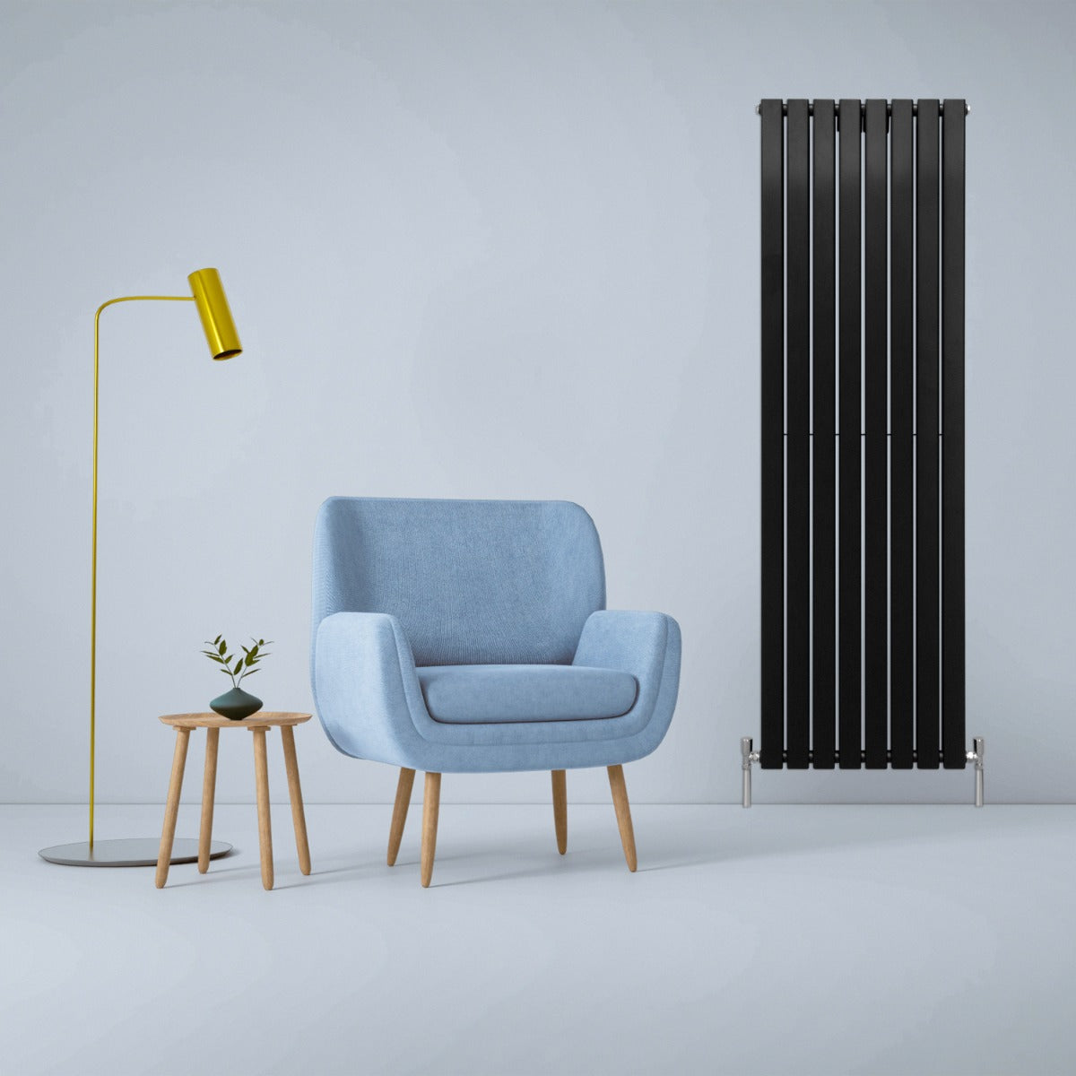 Q-Rax Radiatori a Pannelli Piatti 180x56 cm Termosifone Nero Opaco