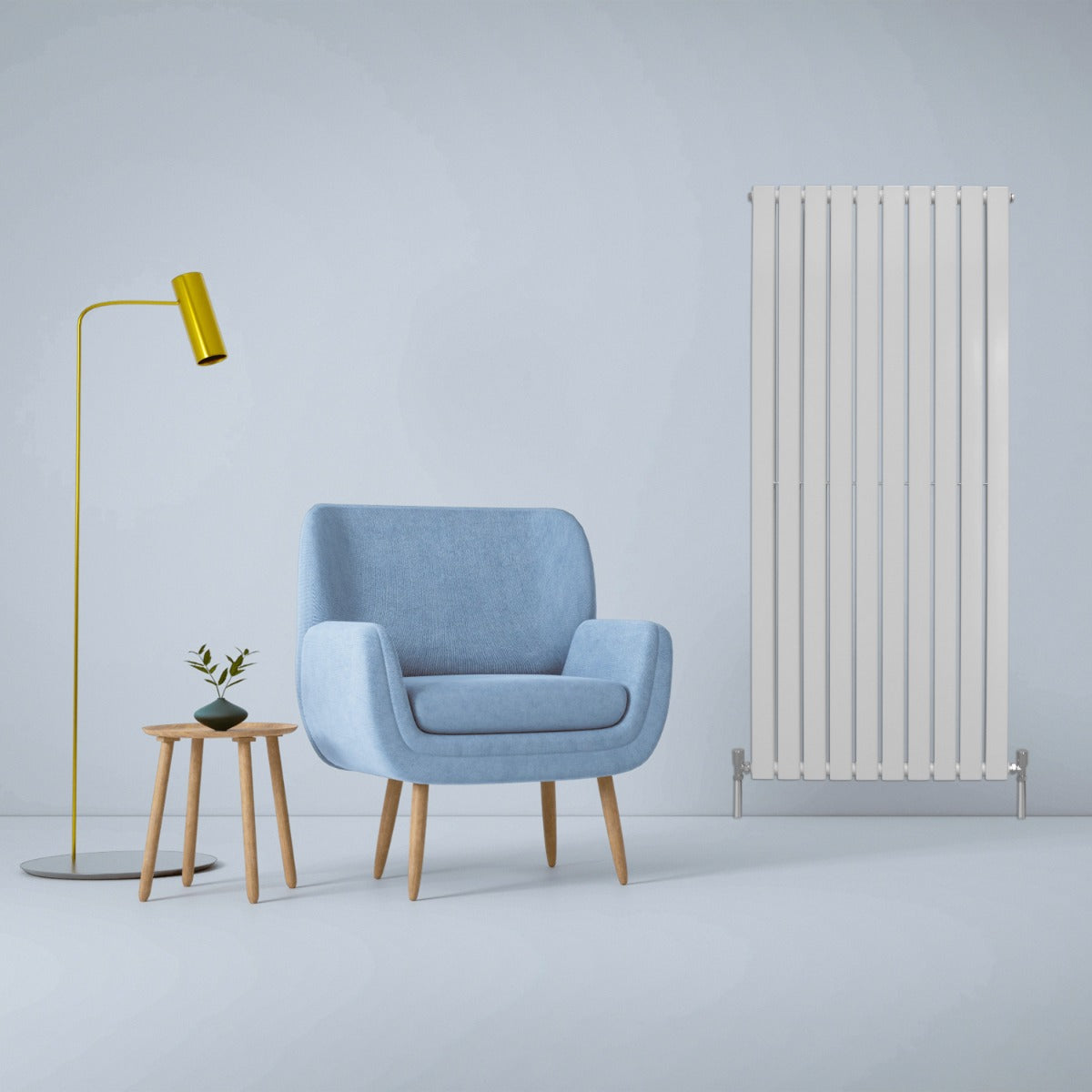 Q-Rax Radiatore Orizzontale Bianco 160x70 Doppio Acciaio