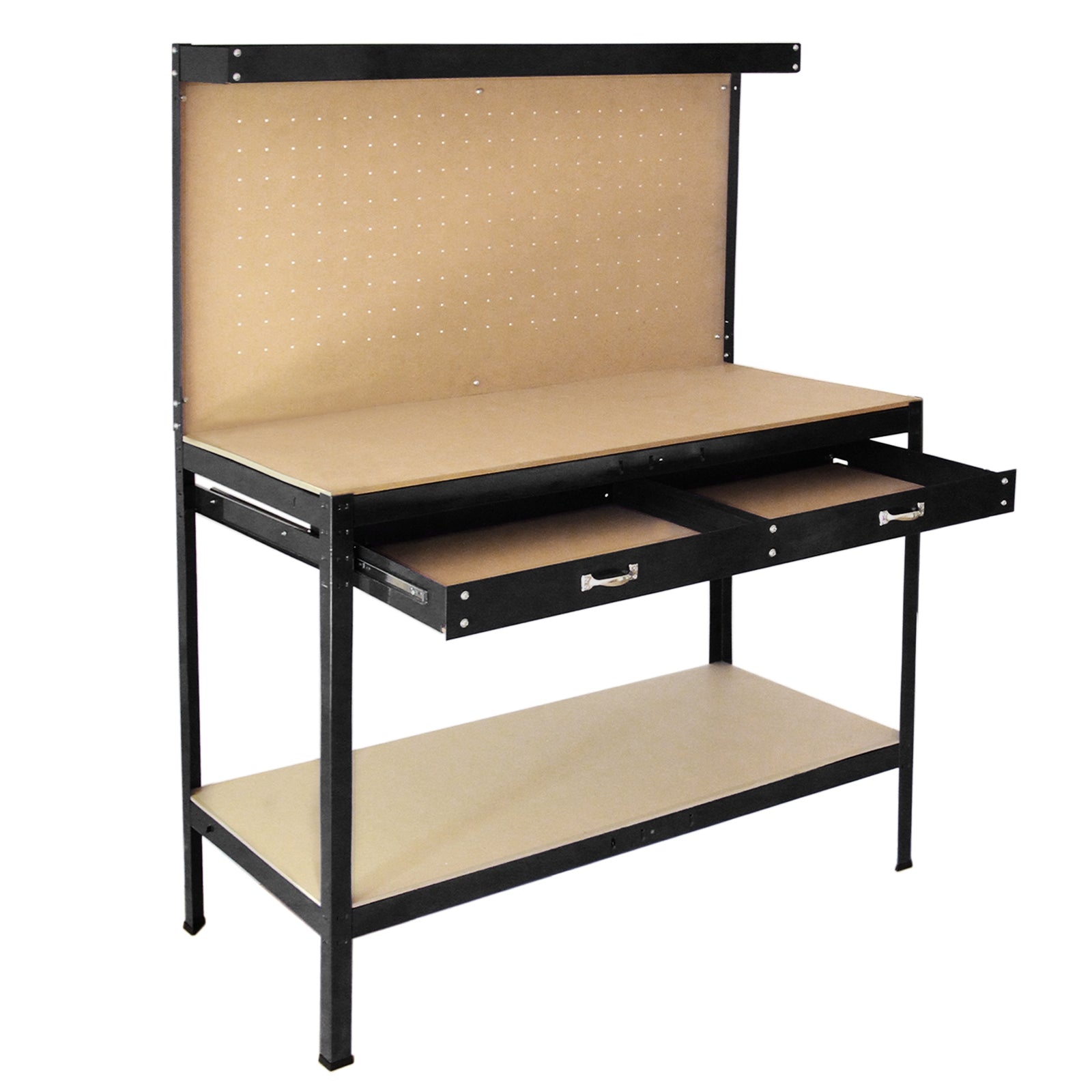 Q-Rax Banchi da Lavoro banco da lavoro nero 120 cm 200 kg