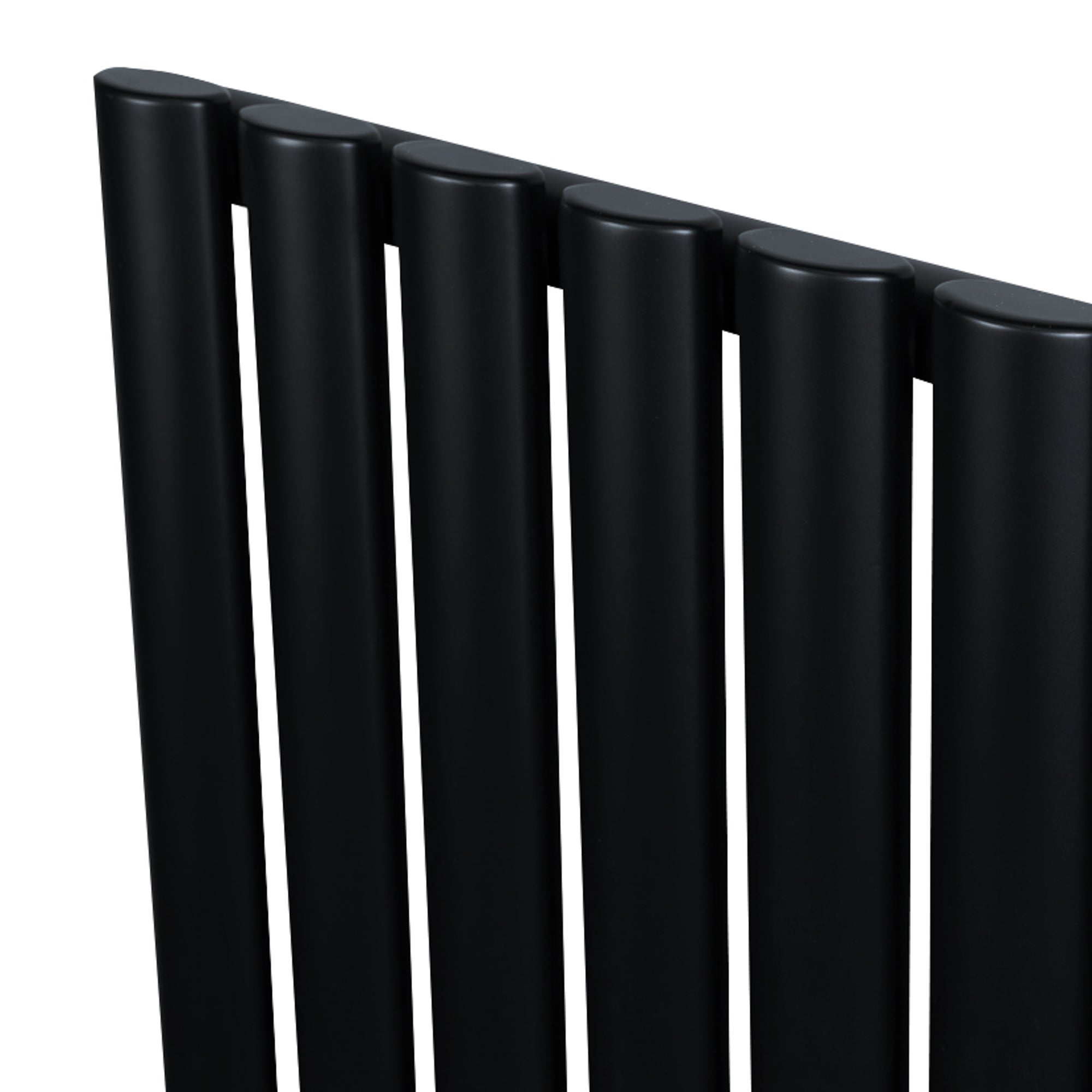 Q-Rax Radiatore Verticale Nero 1800x240 mm Colonna Ovale