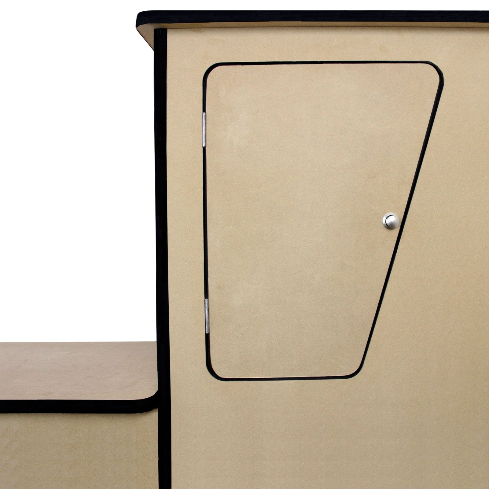 Q-Rax Accessori Cucina Camper MDF Moquette Grigio Argento