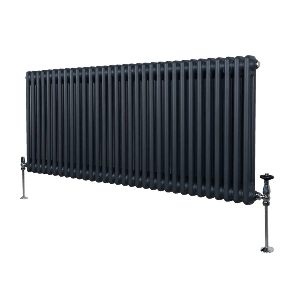Q-Rax Radiatore 2 Colonne 600x1462 Termosifone Antracite Acciaio