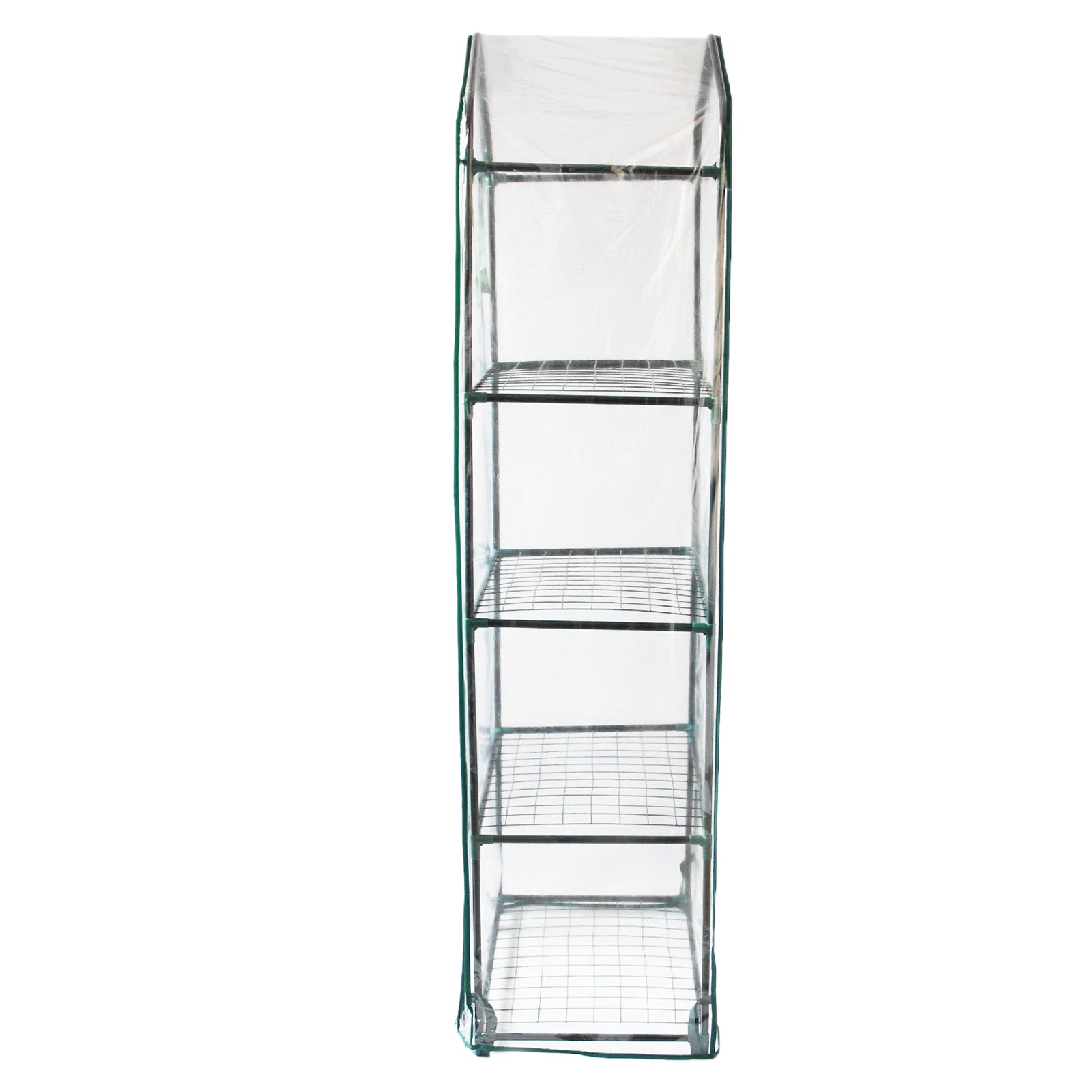 Q-Rax Mini Serra PVC 59x39x160 cm 4 Ripiani Verde