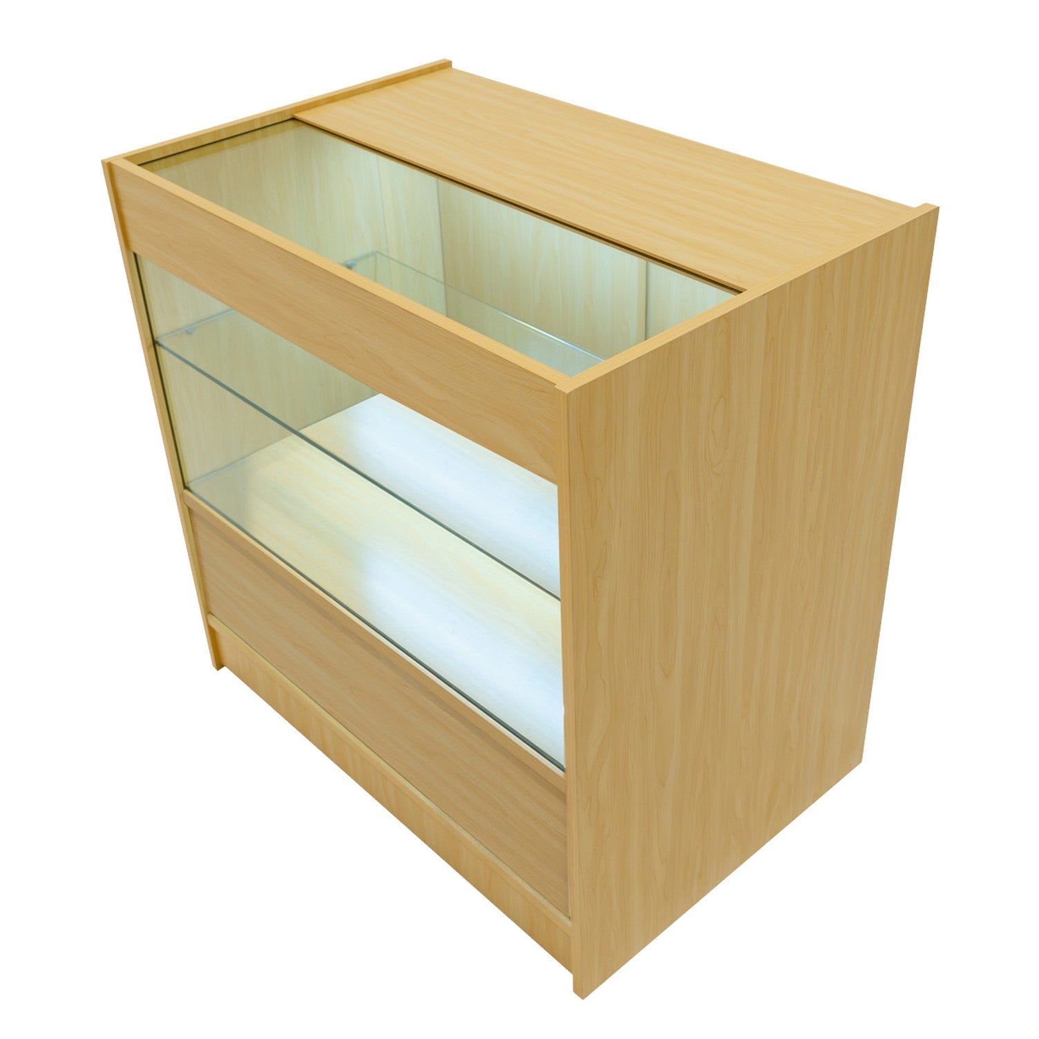 Q-Rax C900 Bancone Negozio Acero LED 90x60 Serratura