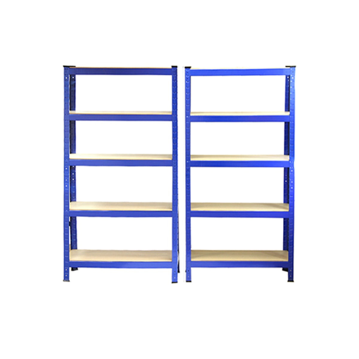 Q-Rax T-Rax 2 Scaffali Acciaio Blu 75cm Senza Bulloni 150kg