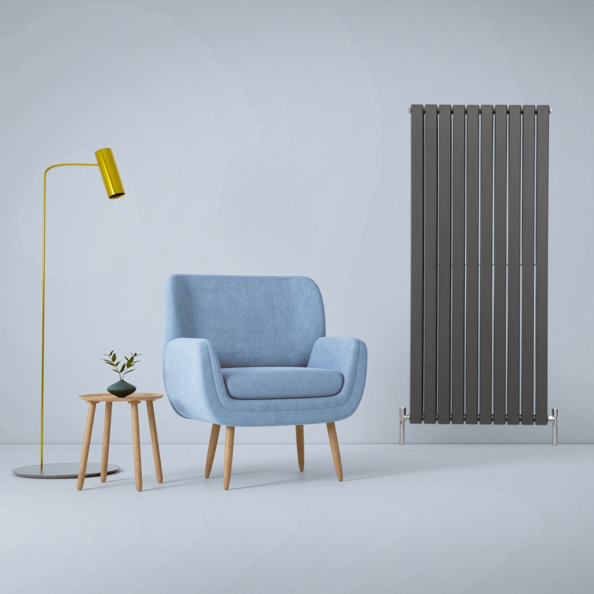 Q-Rax Radiatore a Elementi Piatti 160x70 cm Antracite