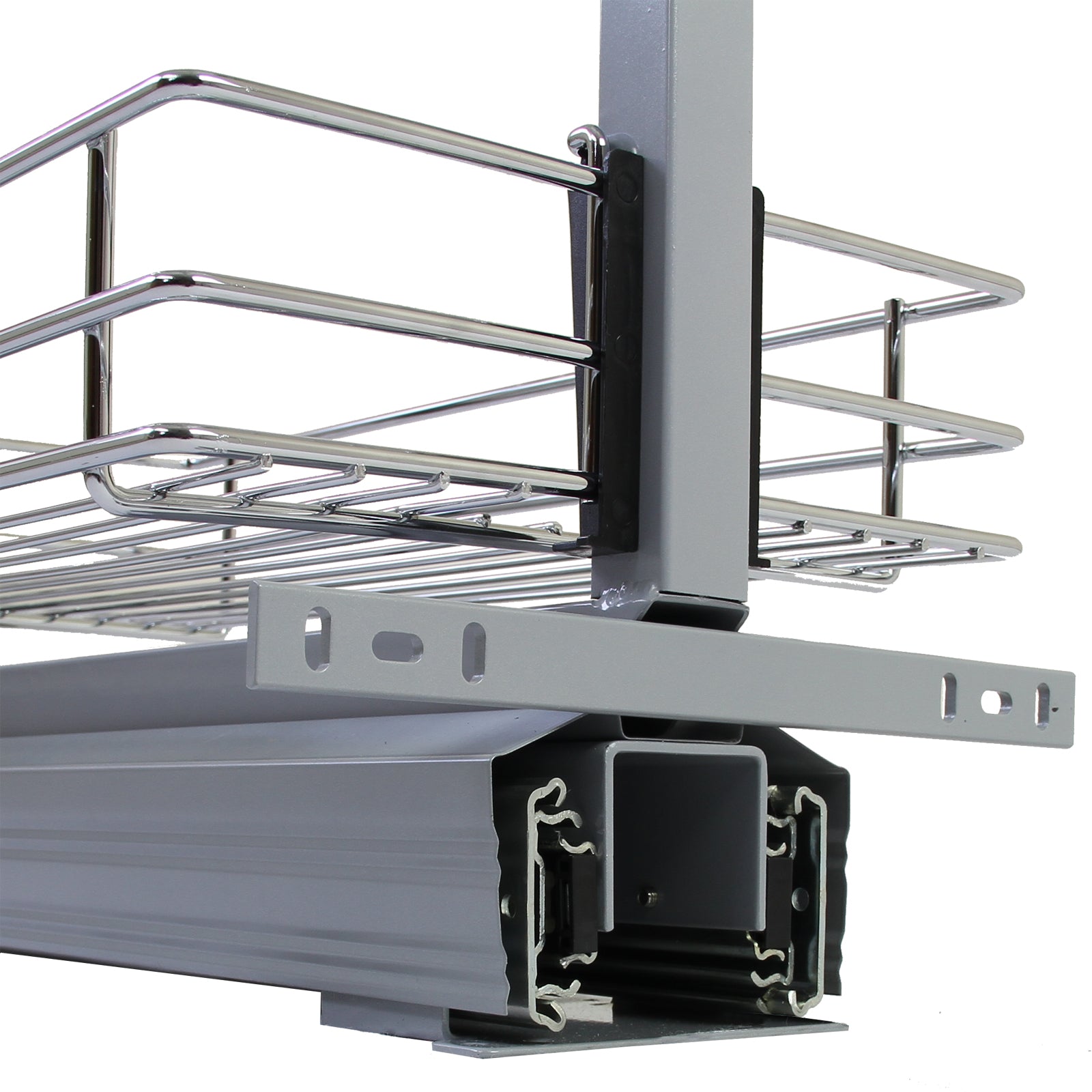 Q-Rax Colonna Estraibile Cucina dispensa inox 6 cestelli 190-220cm