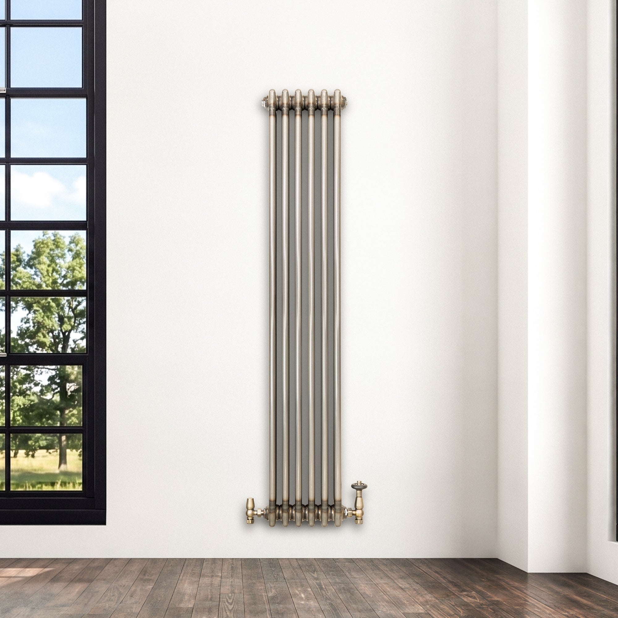Q-Rax Radiatori Tradizionali radiatore 1500x290 metallo grezzo 3 colonne